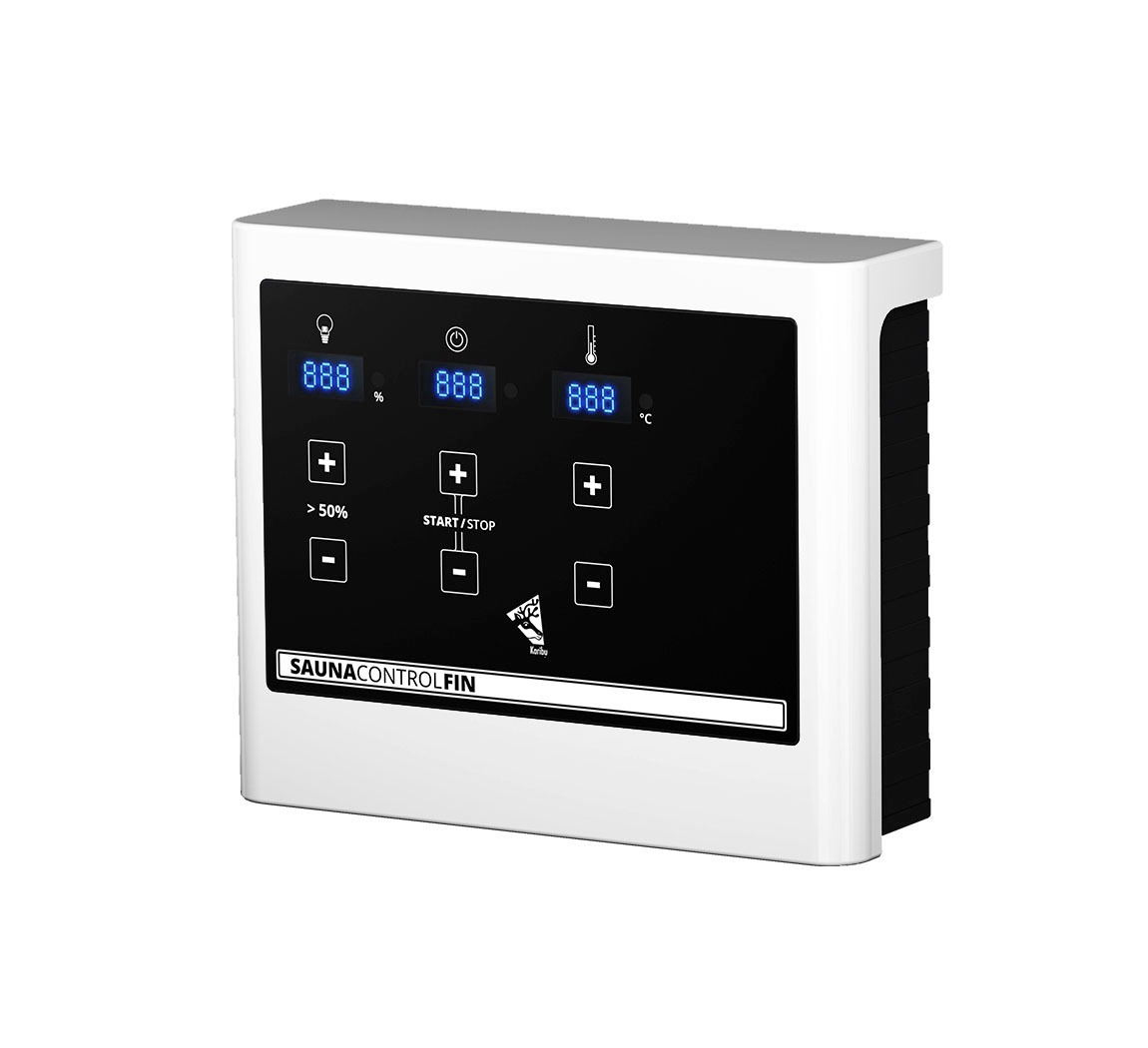 Karibu Sauna »"Leona" mit graphitfarbener Tür Ofen 9 KW externe Strg modern«, aus hochwertiger nordischer Fichte
