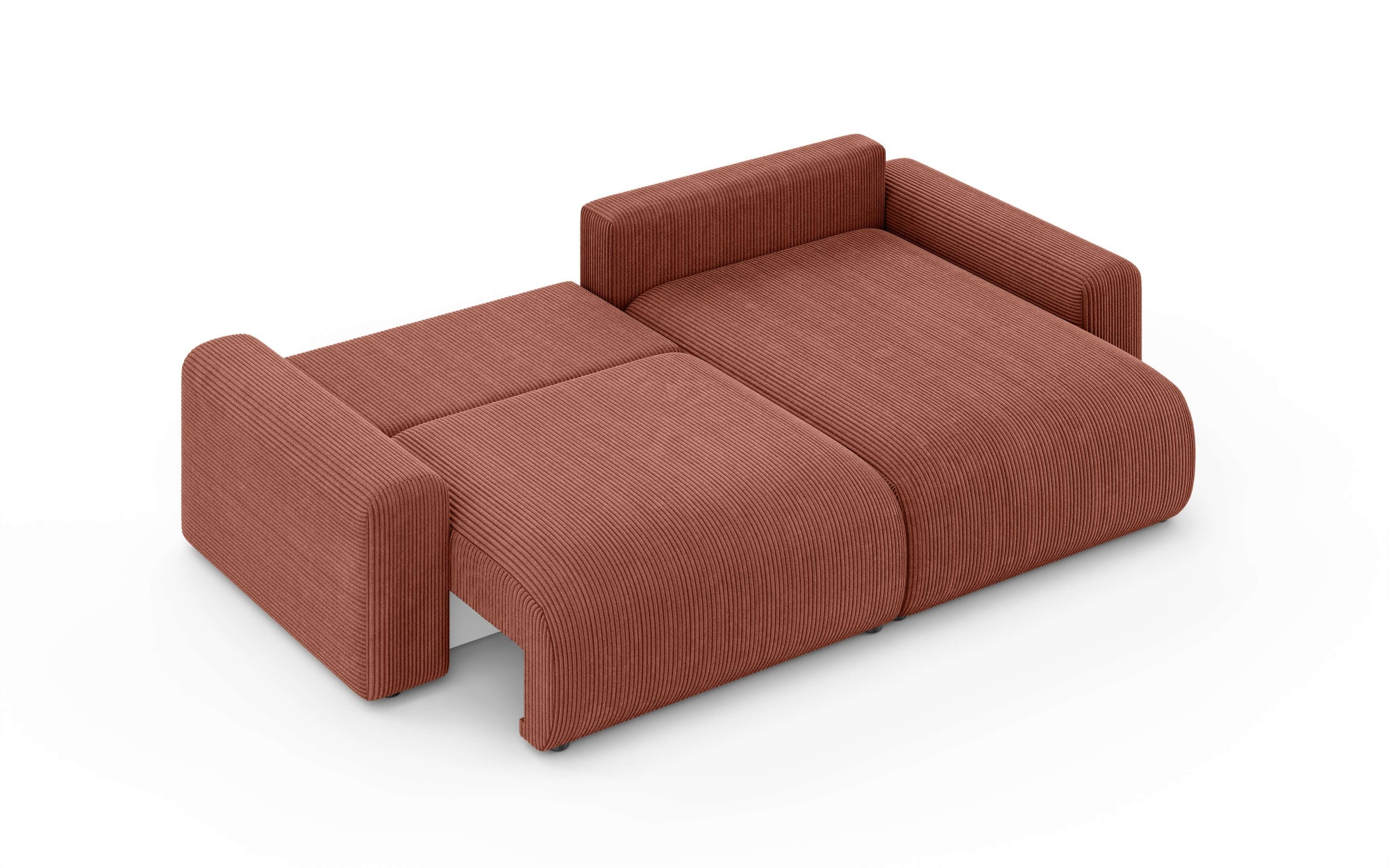 Home affaire Ecksofa »LAKESIDE klein mit Bettfunktion und Bettkasten, B/T/H 235/142/84 cm«, L-Form, Recamiere beidseitig montierbar, mit Wellenunterfederung