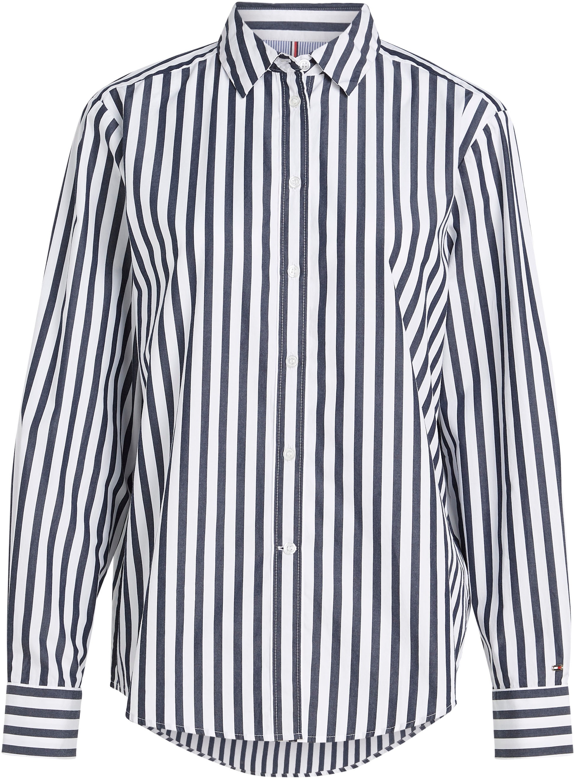 Tommy Hilfiger Hemdbluse »1985 BANKER STP RELAXED SHIRT«, im zeitlosen Streifenmuster