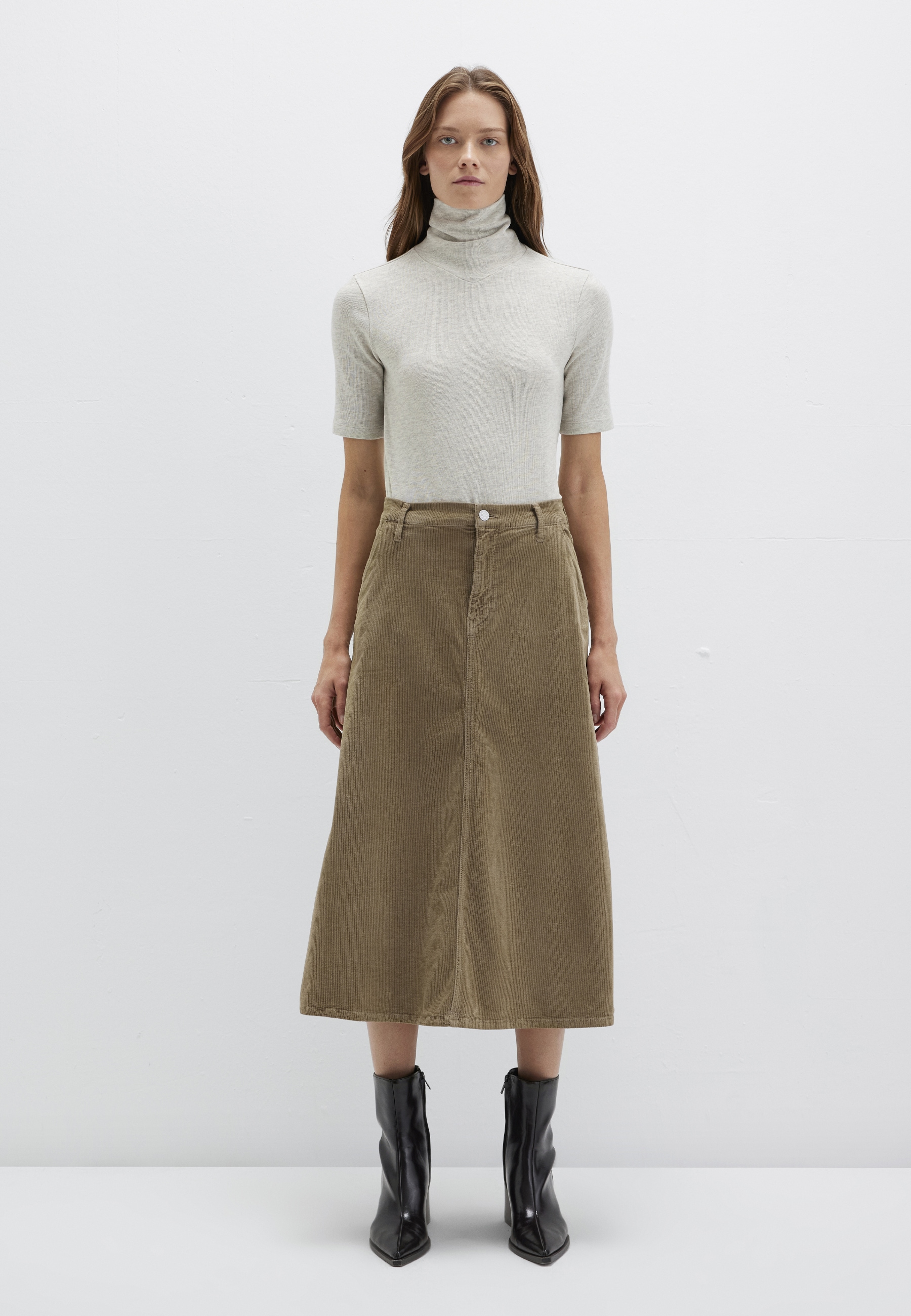 Mavi Maxirock »KAELI« Midi Flared Skirt