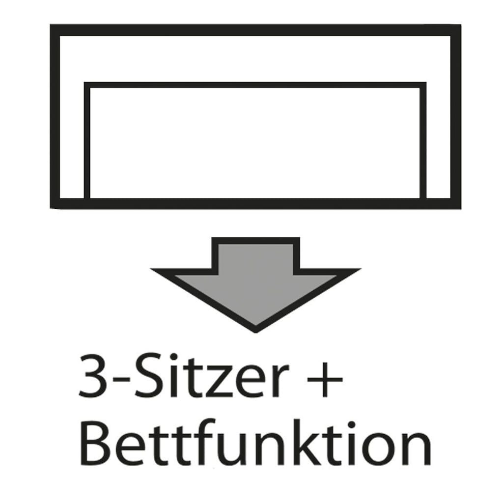 INOSIGN Schlafsofa »Berlin«, Dauerschläfer mit Boxspringfederung, Bettfunktion und Bettkasten