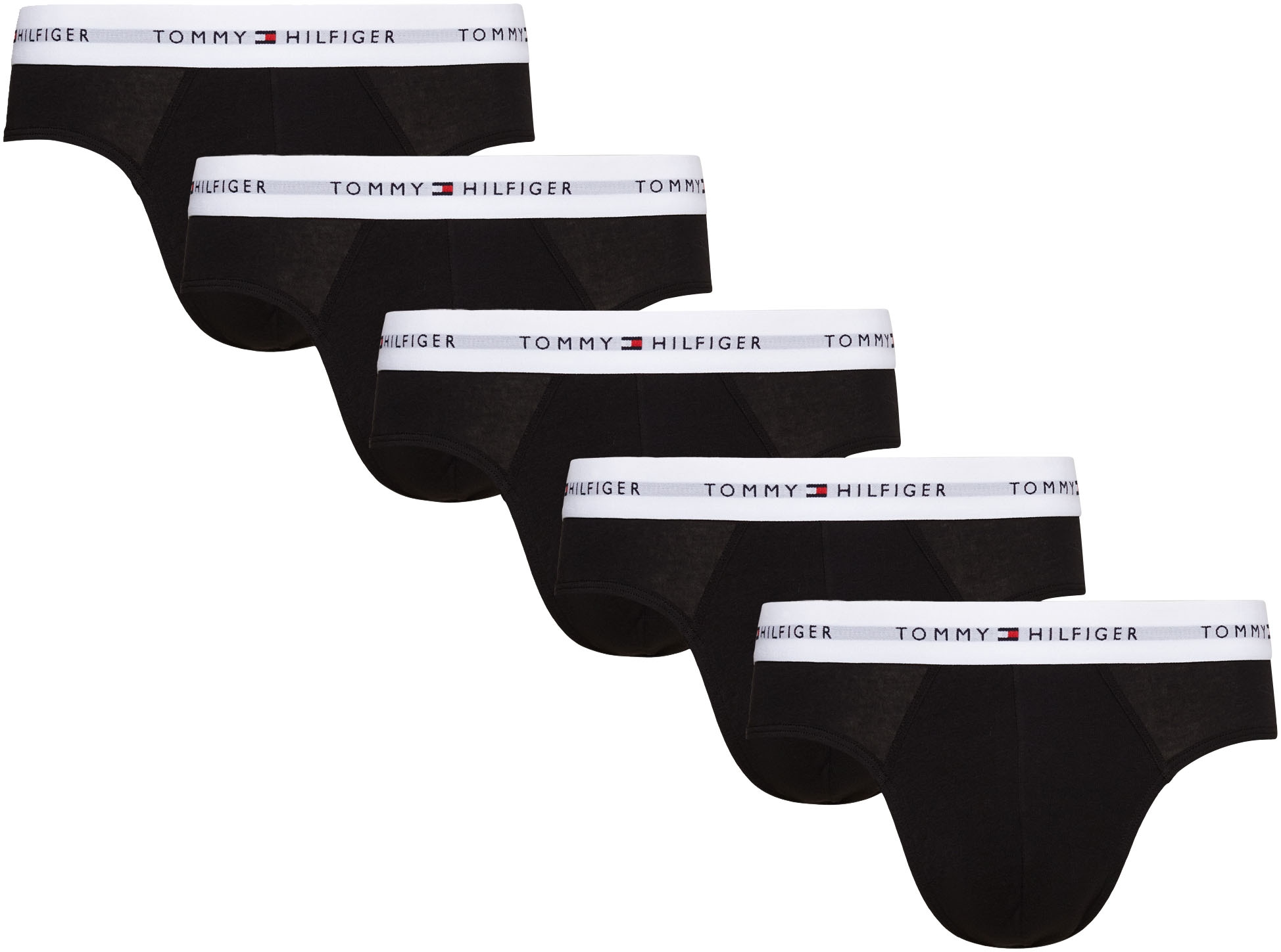 Tommy Hilfiger Underwear Slip "5P BRIEF", (Packung, 5 St., 5er-Pack), mit Tommy Hilfiger Logo-Elastikbund