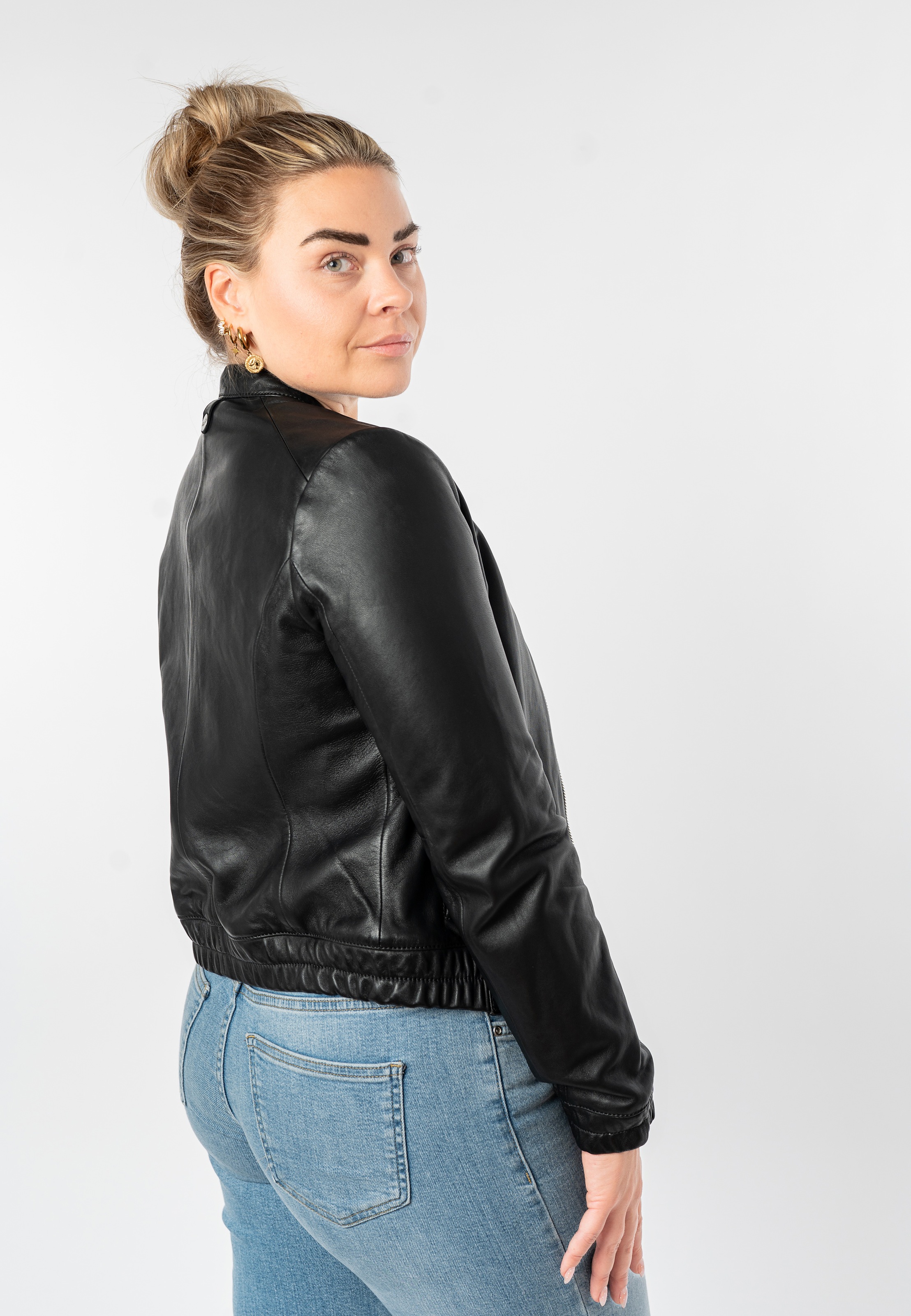 Mauritius Lederjacke "MWAshli" Blouson mit elastischen Bündchen günstig online kaufen