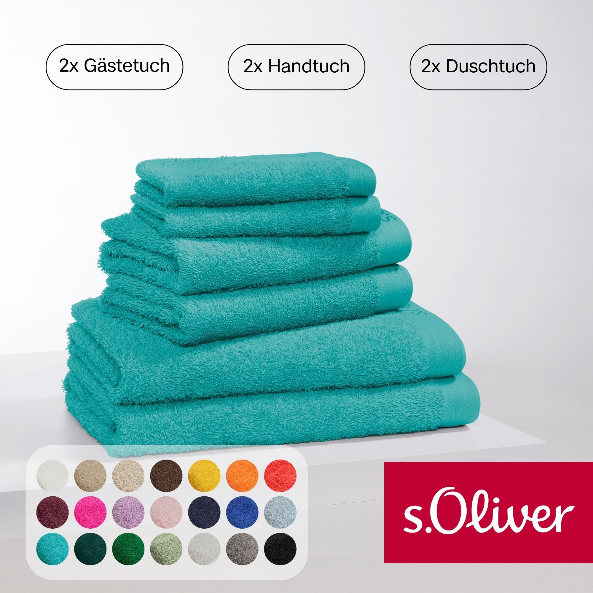 s.Oliver Handtuch Set "s.Oliver, Premium Qualität, 600 gr/m²" Set 6 Stk. Wa günstig online kaufen