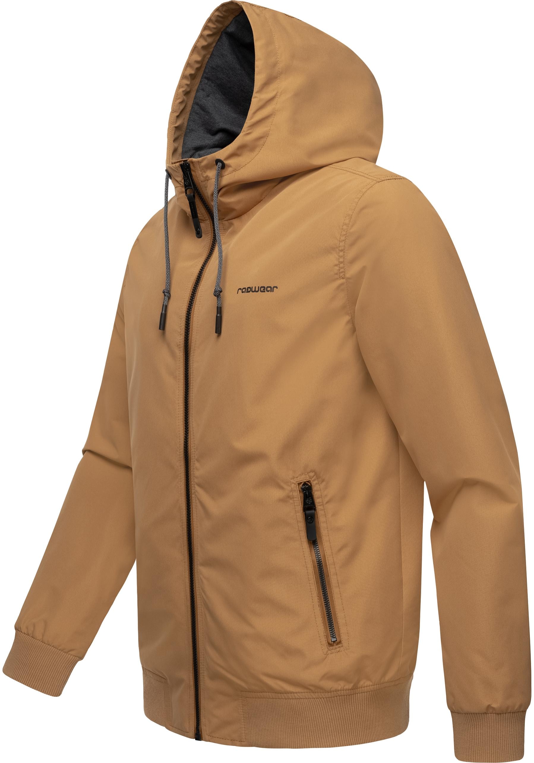Ragwear Outdoorjacke »Perci«, mit Kapuze, Stylische Herren Übergangsjacke mit großer Kapuze