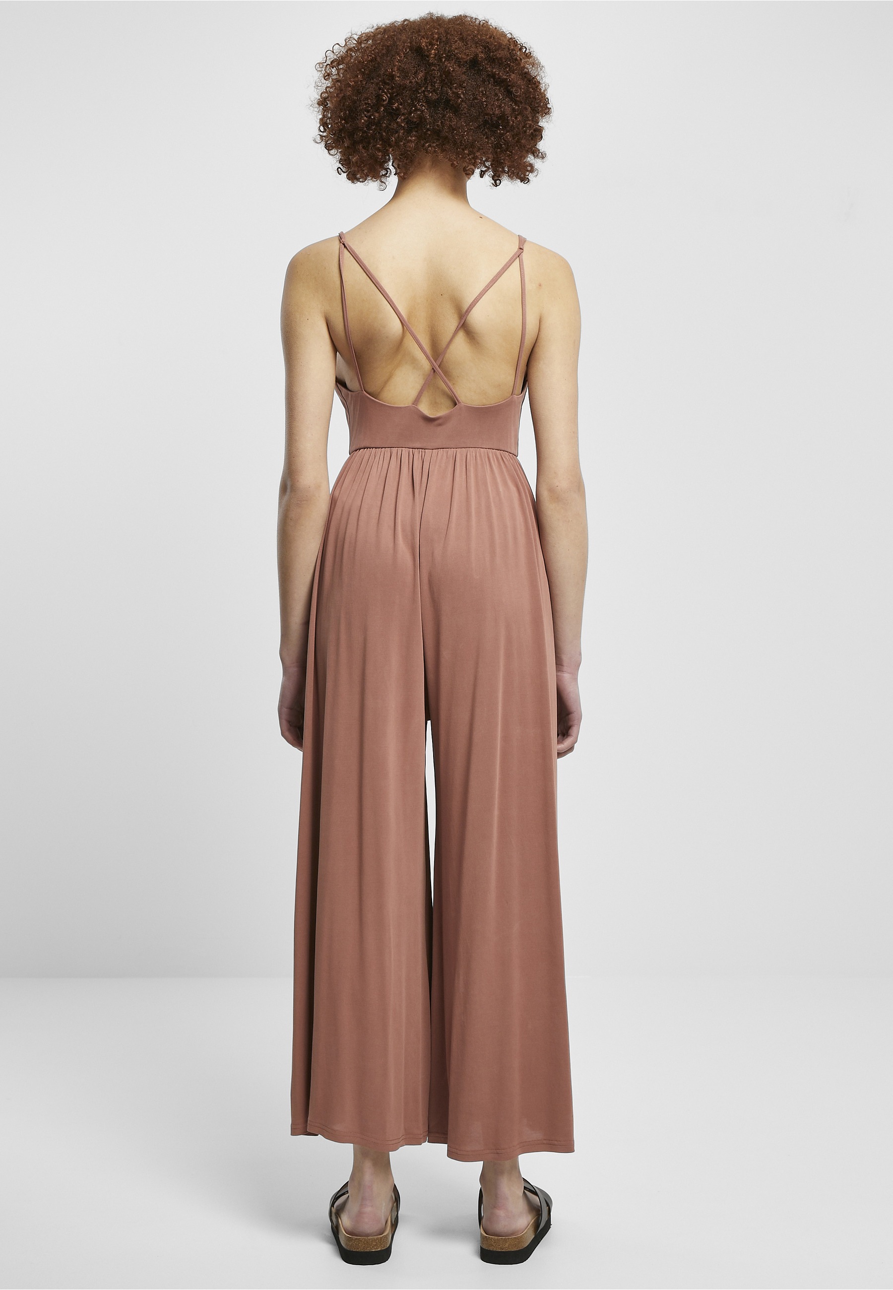 URBAN CLASSICS Jumpsuit »Urban Classics Damen Ladies Modal Spaghetti Jumpsuit« 1 Stk.