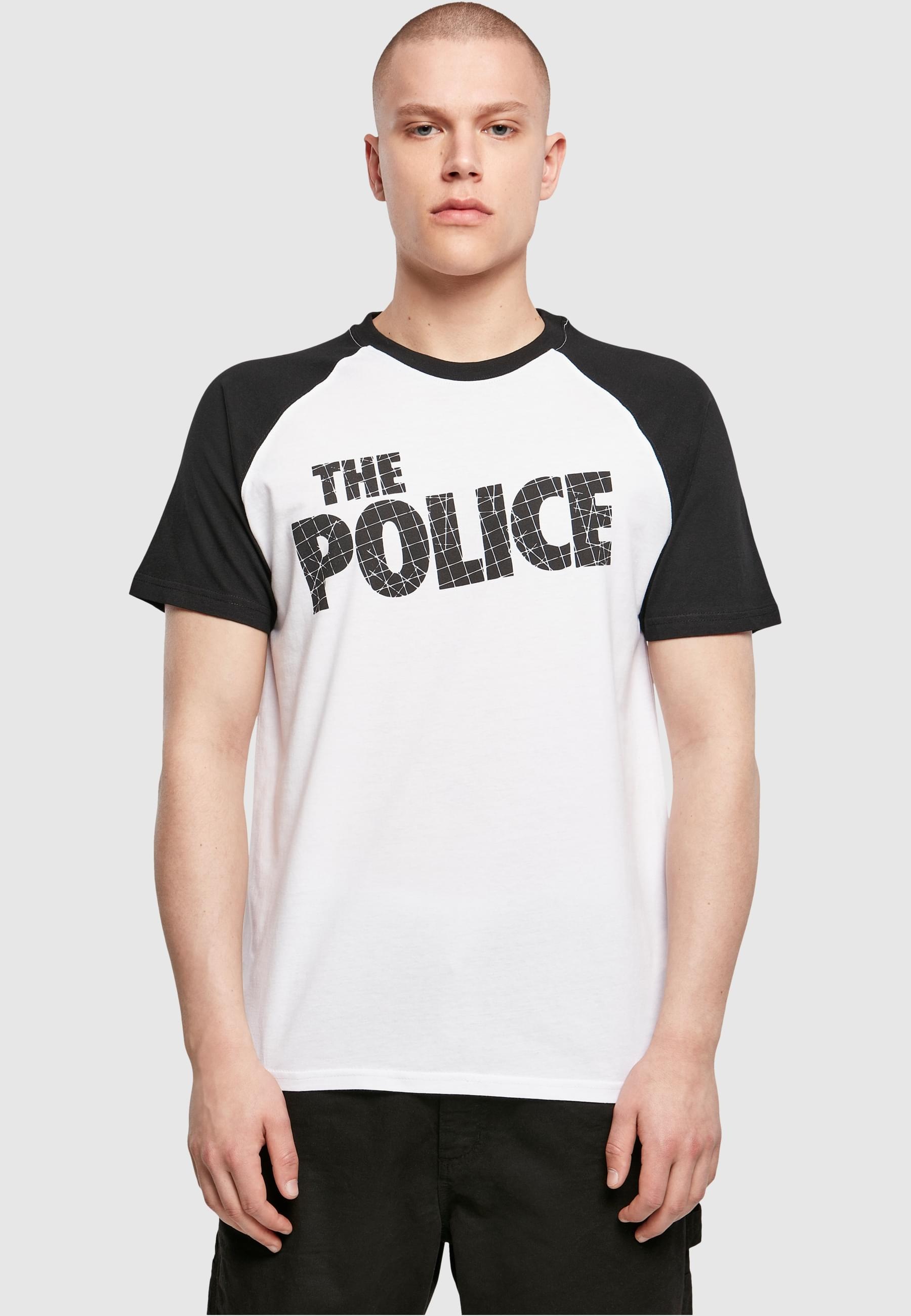 Merchcode T-Shirt »Merchcode Herren The Police Logo Raglan Tee«, (1 tlg.)