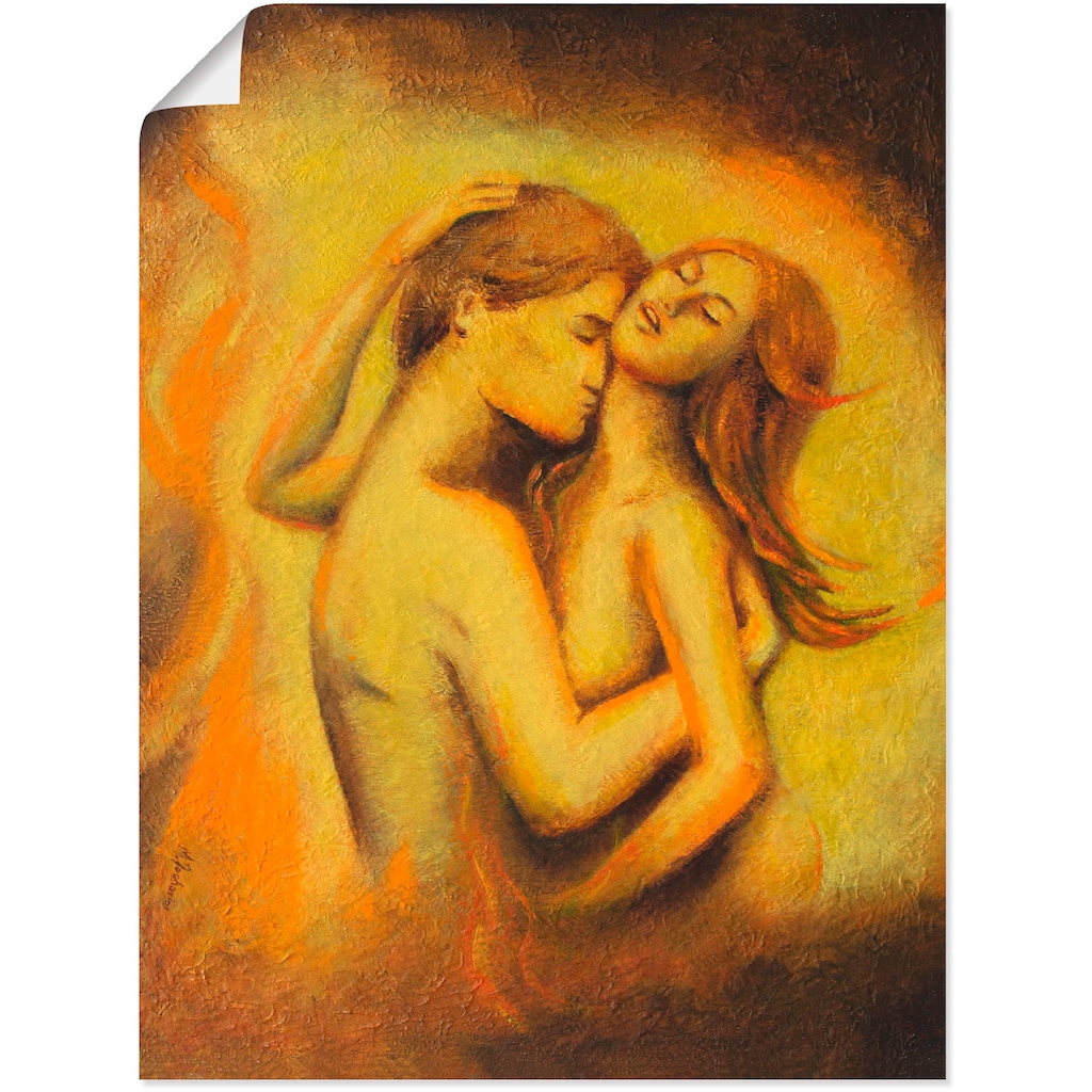 Artland Wandbild »Liebesrausch - erotische Malerei«, Paar, (1 St.)