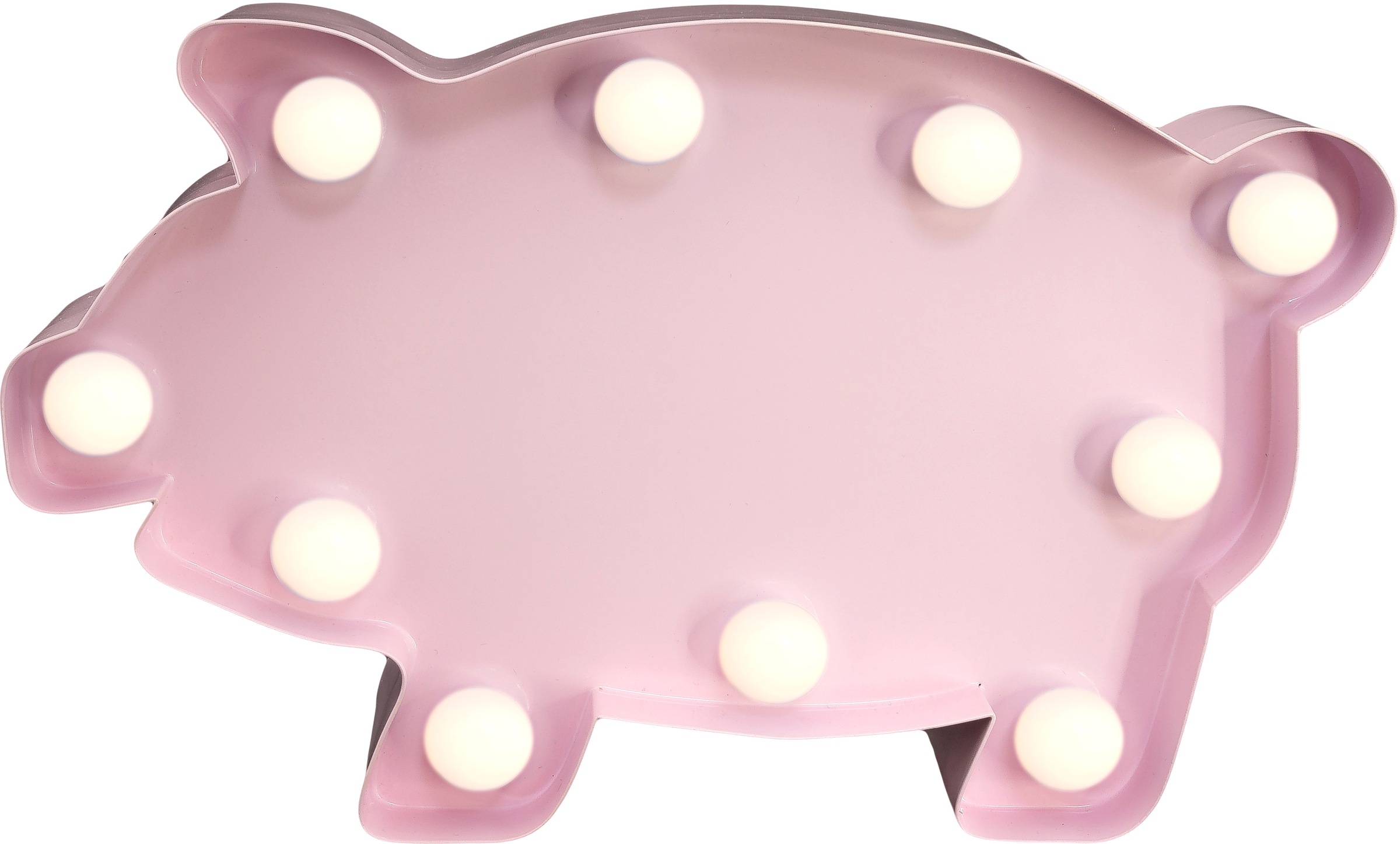 Tischlampe mit LIGHTS 10 MARQUEE Pig 10 flammig-flammig, Dekolicht BAUR | festverbauten 23x14 cm kaufen LED LEDs - »Pig«, Wandlampe,