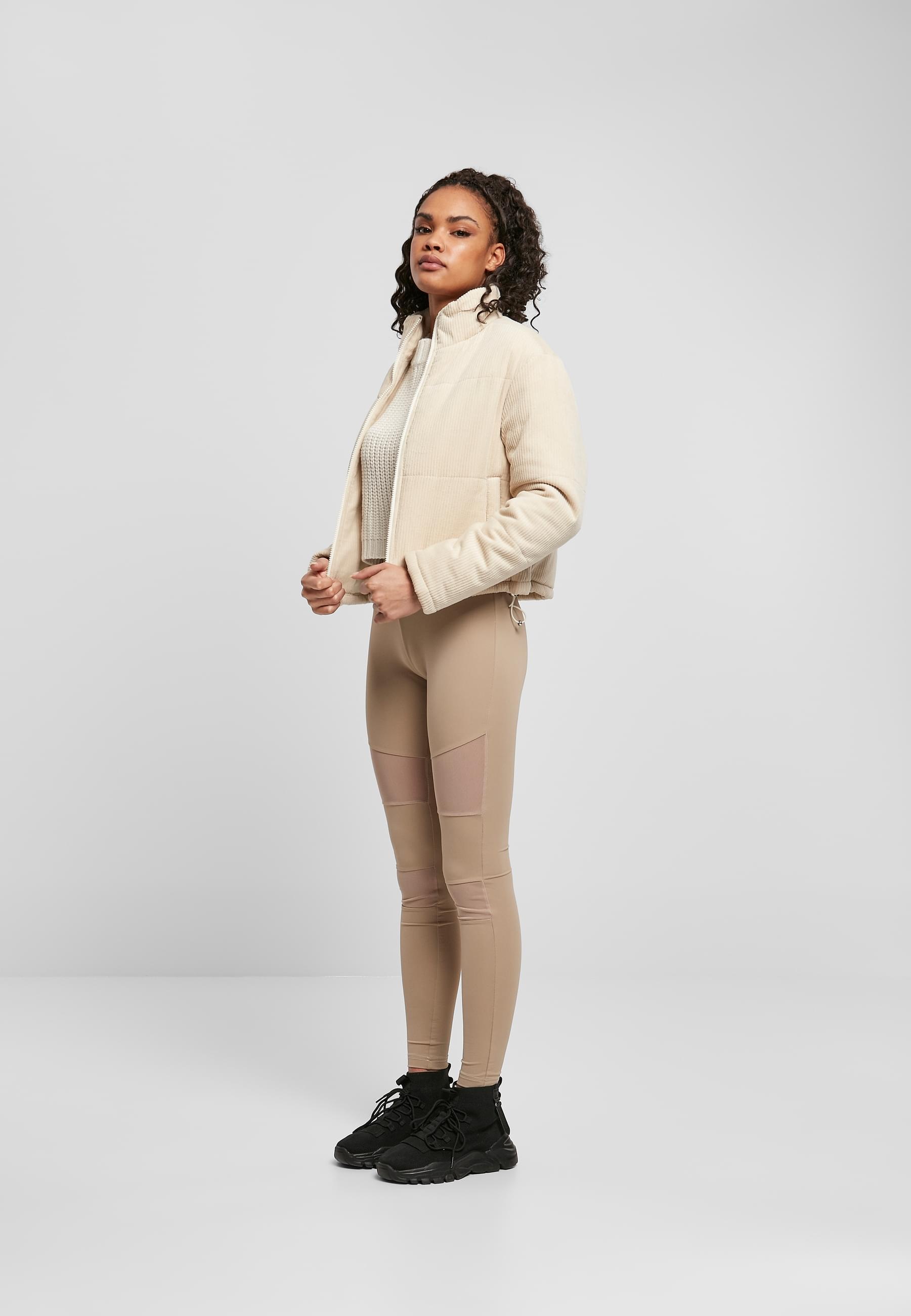 URBAN CLASSICS Winterjacke »Urban Classics Damen Ladies Corduroy Puffer Jacket«, (1 St.), ohne Kapuze