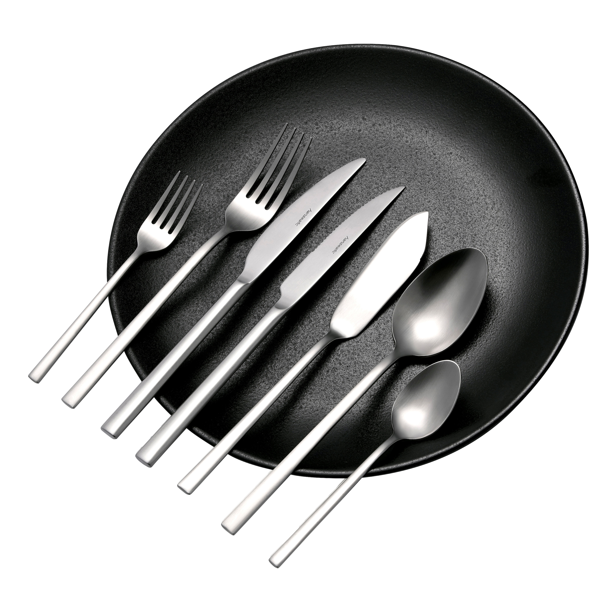 Hanseatic Besteck-Set »SMART, in matter Optik«, (Set, 84 tlg.), leichtes und minimalistisches Design