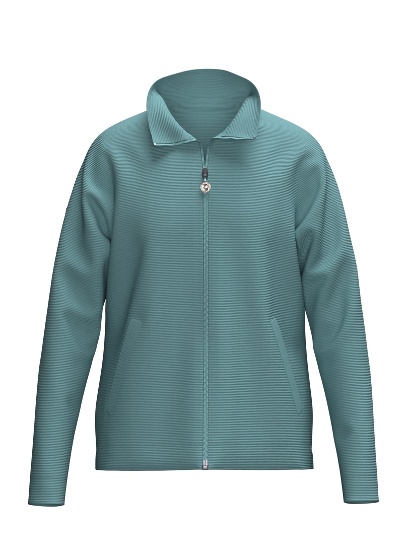 Trigema Sweatjacke "TRIGEMA Jacke mit funkelnden Strass-Steinen" 1 günstig online kaufen