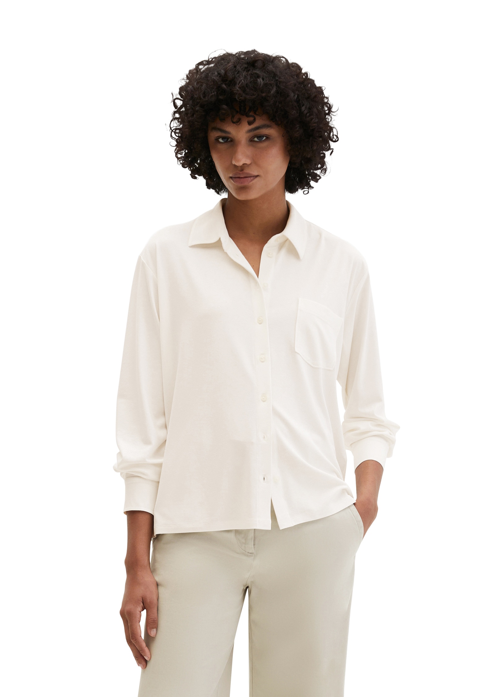 Marc OPolo Blusenshirt "aus LENZING™ ECOVERO™"