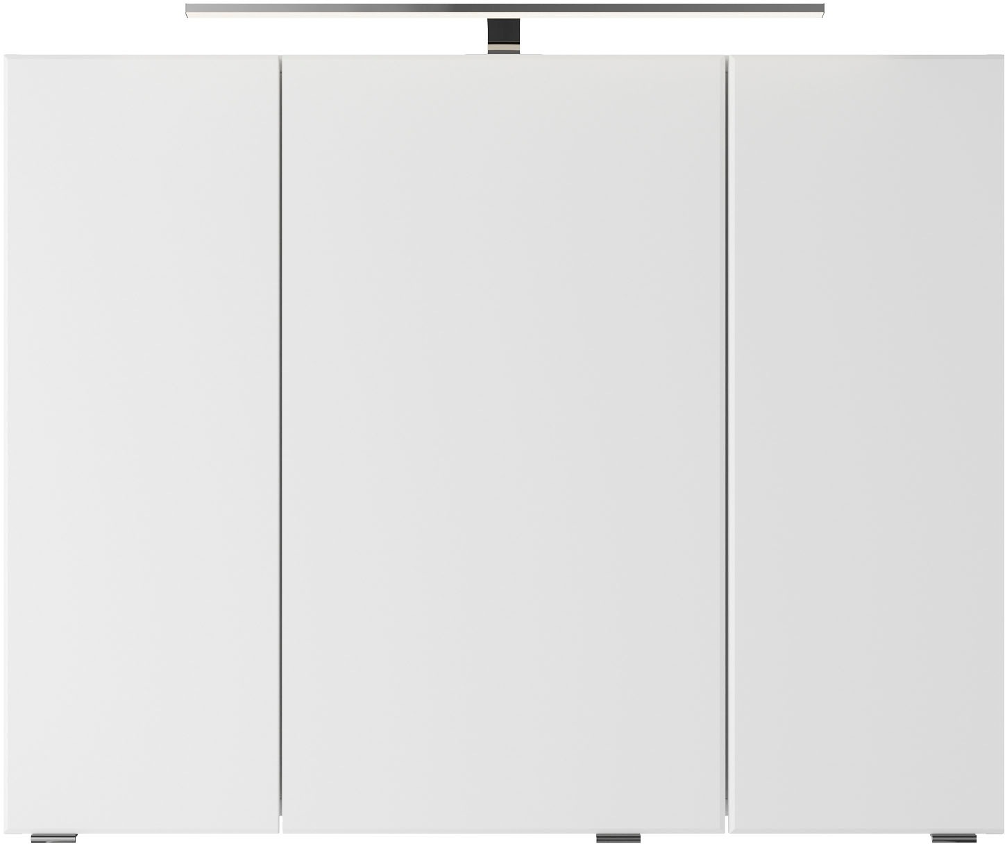 Saphir Badmöbel-Set »Serie 4035 2-teilig, Keramikwaschtisch mit LED-Spiegelschrank«, (Set), 90 cm breit, inkl. Türdämpfer, 2 Schubladen, 3 Türen, 6 Einlegeböden