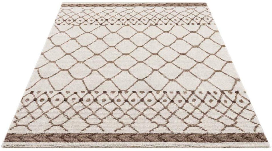 Carpet City Teppich »April 2312«, rechteckig, 10 mm Höhe, Läufer, weich durch Microfaser, Boho Ethno Look, Wohnzimmer