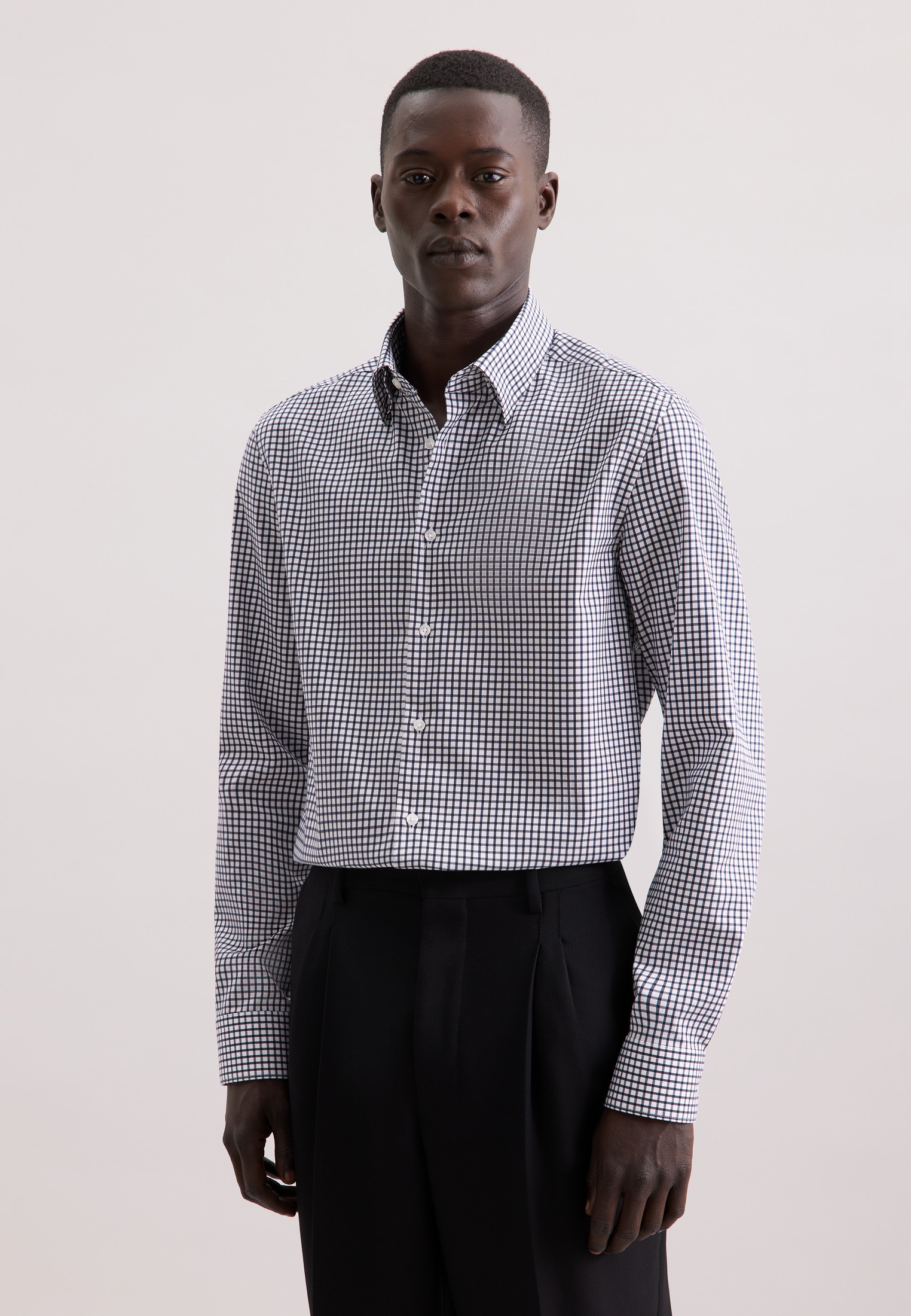seidensticker Businesshemd "Schwarze Rose", Slim 1/1 Covered-Button-Down-Kr günstig online kaufen