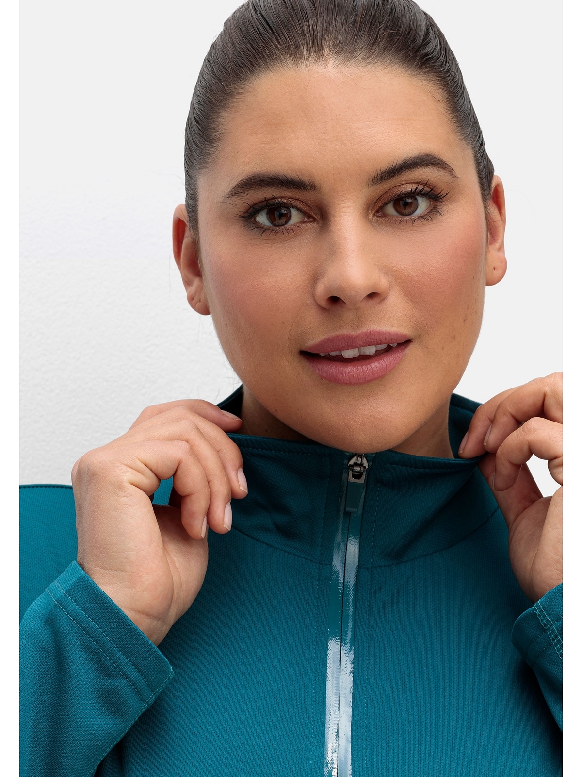 Sheego Sweatshirt »Große Größen«, atmungsaktiv und schnelltrocknend für  bestellen | BAUR