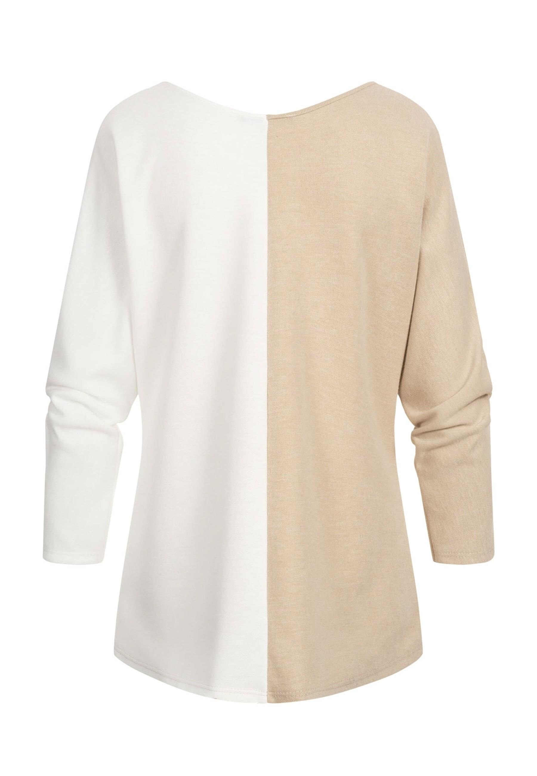 CLOUD 5IVE Sweater "CLOUD 5IVE 2-Tone Pullover mit Vokuhila Schnitt" günstig online kaufen