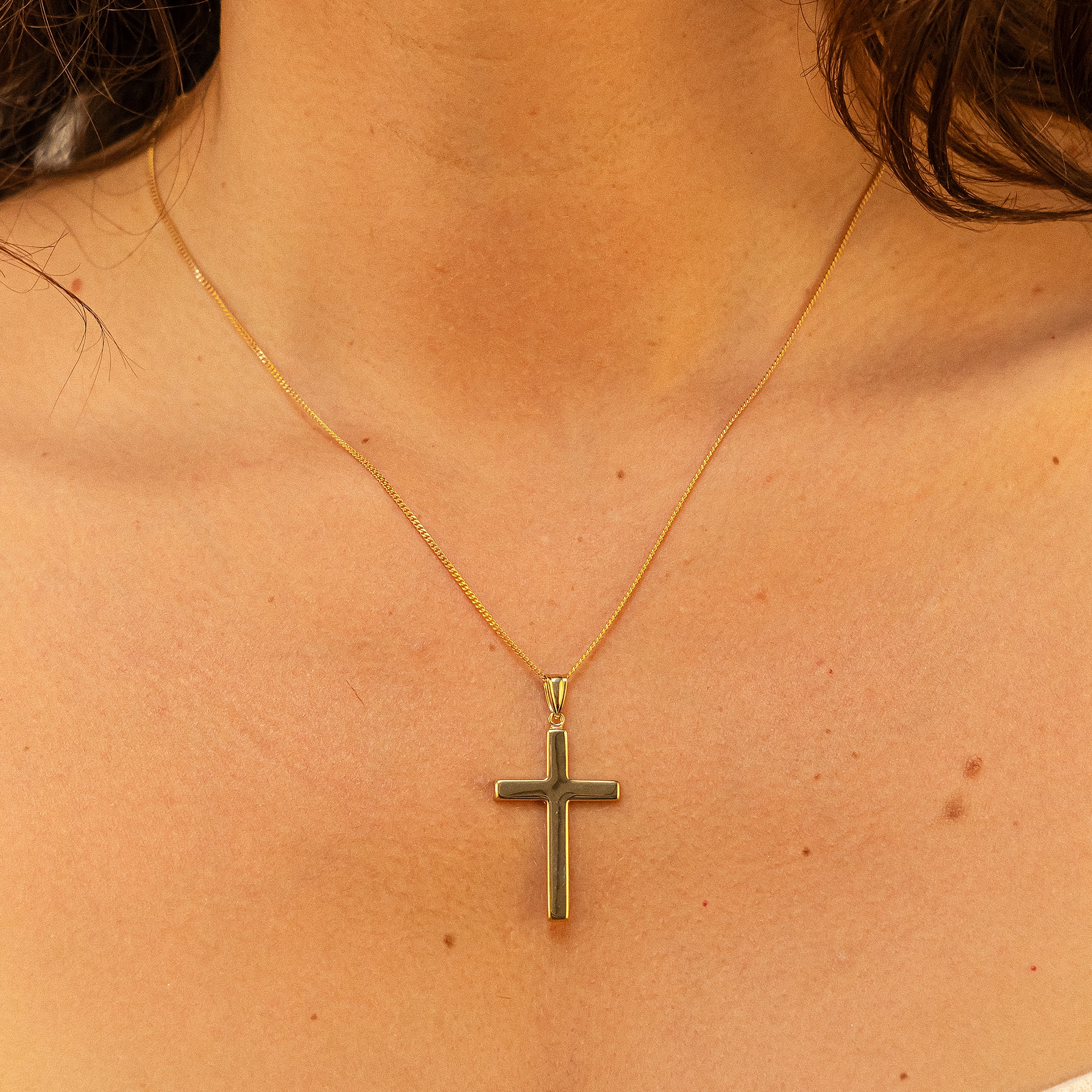 Fascination by Ellen K. Kette mit Anhänger »Gold 333 mit Motiv Kreuz«