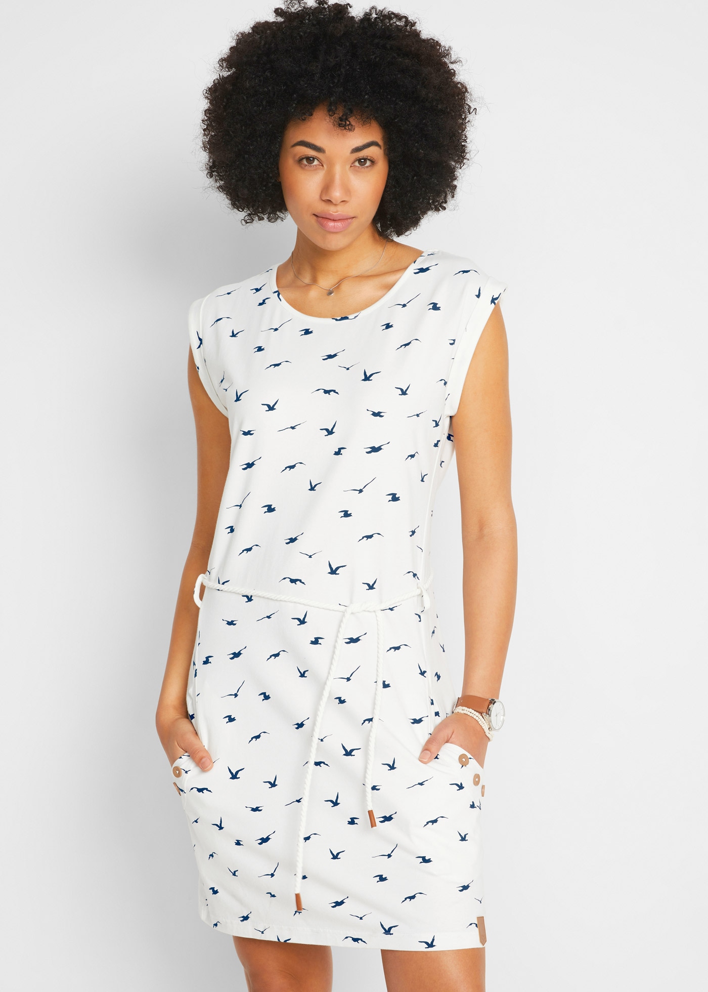 bonprix Shirtkleid Eingrifftaschen günstig online kaufen