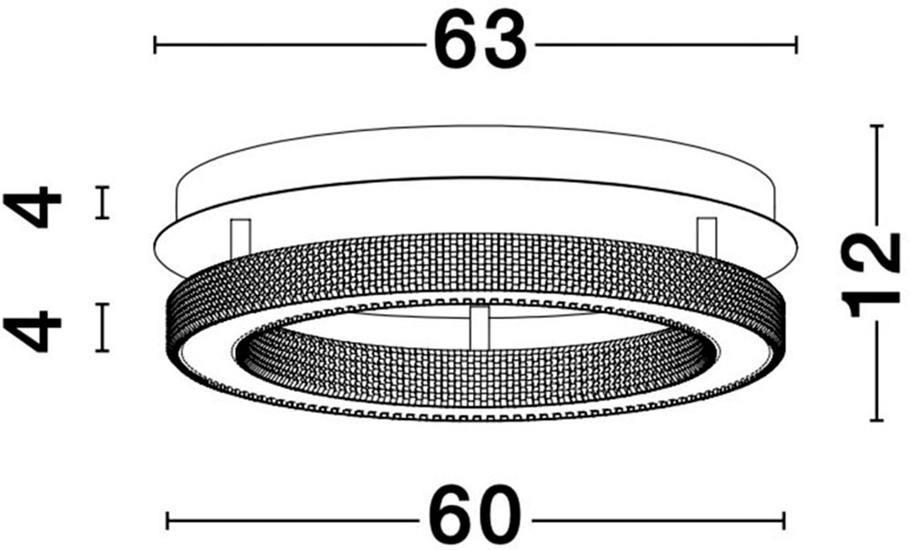 Nova Luce LED Deckenleuchte »FIORE« LED-Modul 1 Stk. Warmweiß