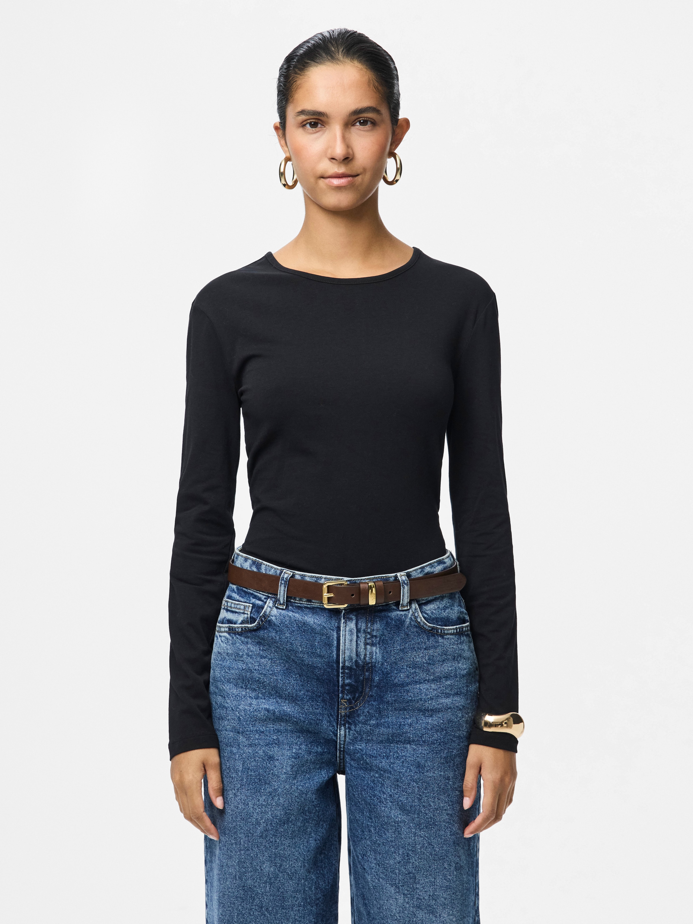 pieces Langarmshirt »PCAMELIA LS TOP 2-PACK JRS NOOS BC« 2er-Pack,  mit klassischen Farben