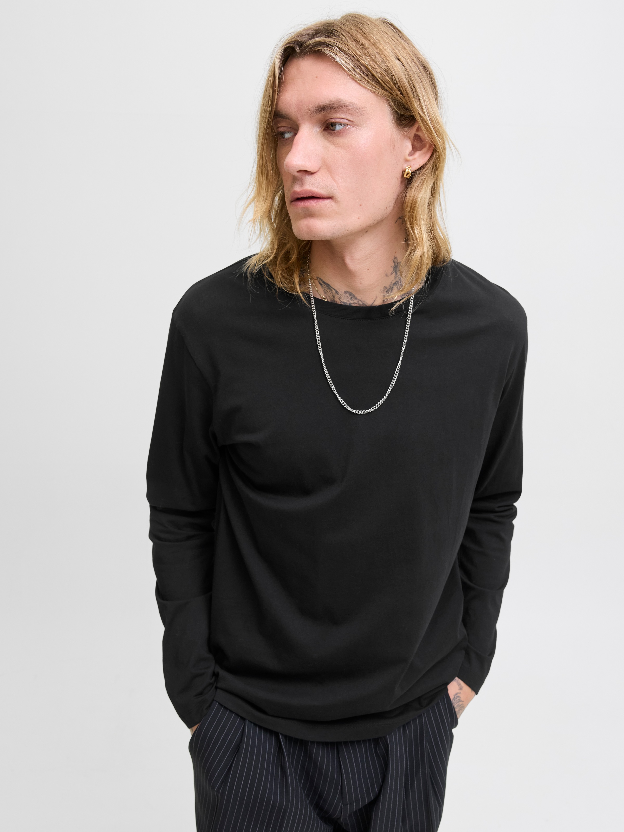 Jack & Jones Rundhalsshirt "JJEORGANIC BASIC TEE LS O-NECK NOOS" günstig online kaufen