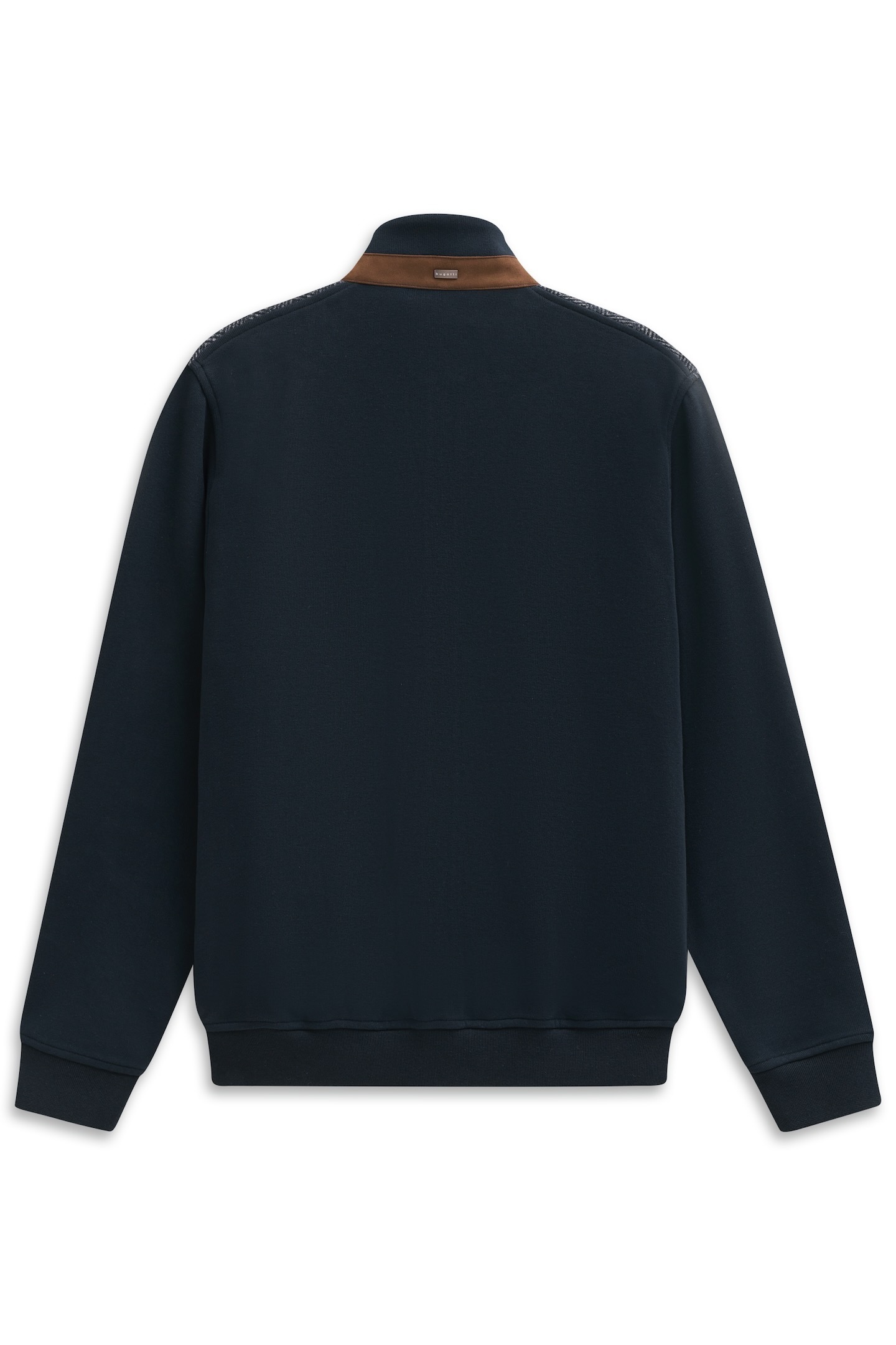 bugatti Sweatjacke »Regular Fit«, mit Stehkragen und aus Baumwollmix
