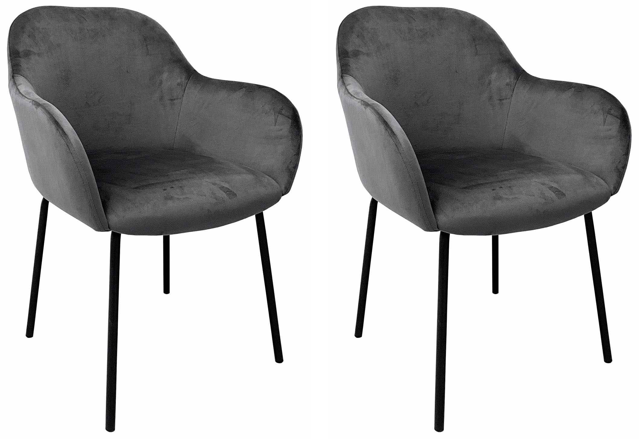 OTTO home Esszimmerstuhl "Dannika" () pflegeleichter Veloursstoff, schwarze günstig online kaufen