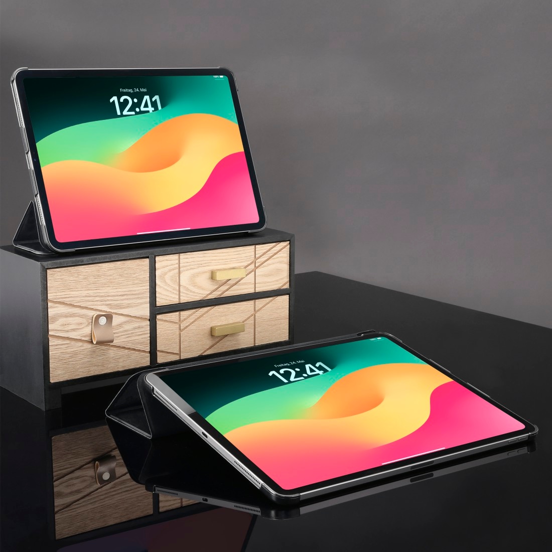 Hama Tablet-Hülle »Tablet Case für Apple iPad Pro 11" (2024), Schwarz«, robustes Material, mit Standfunktion und Magnetverschluss