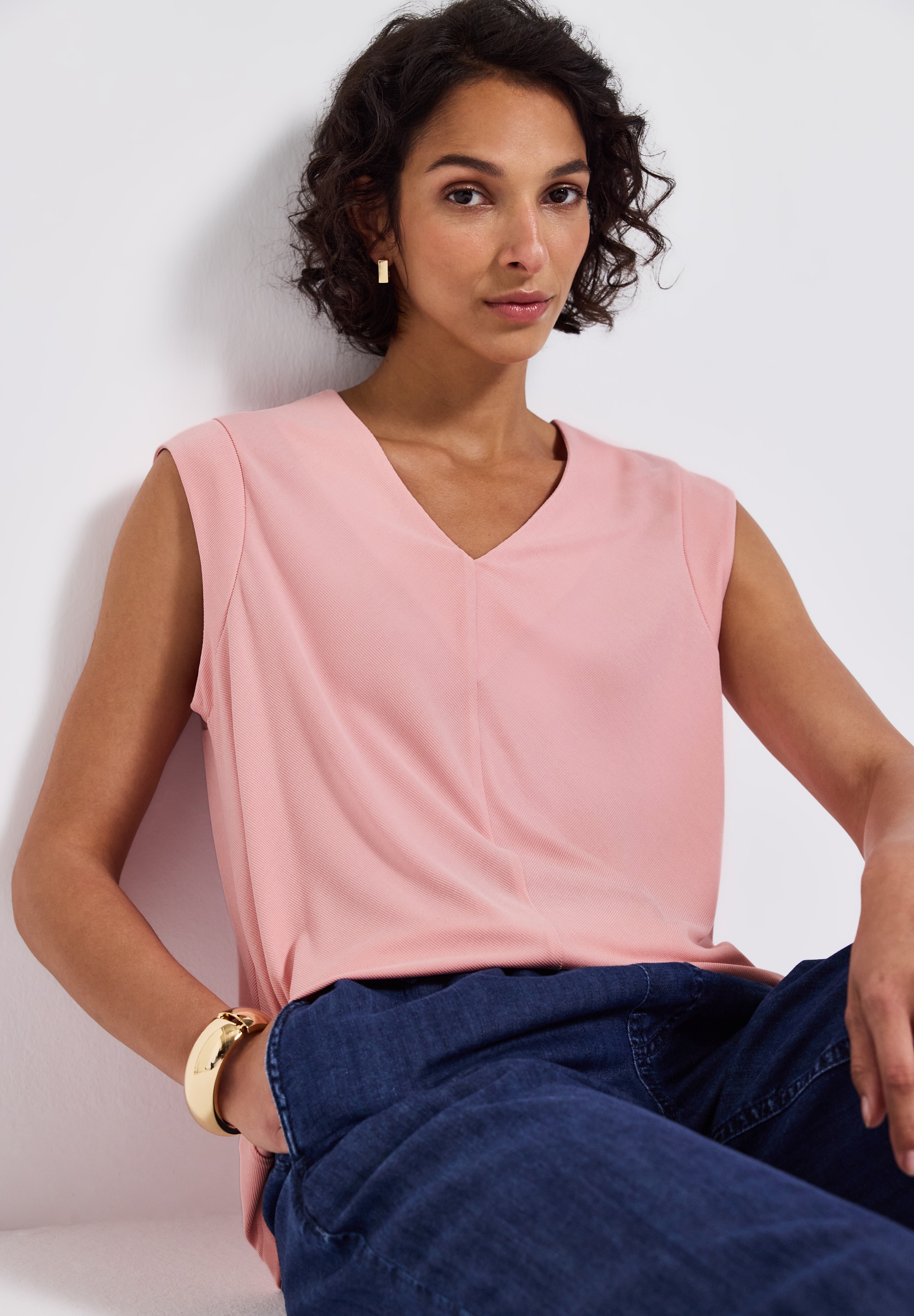 STREET ONE Shirttop, im Silk-Look