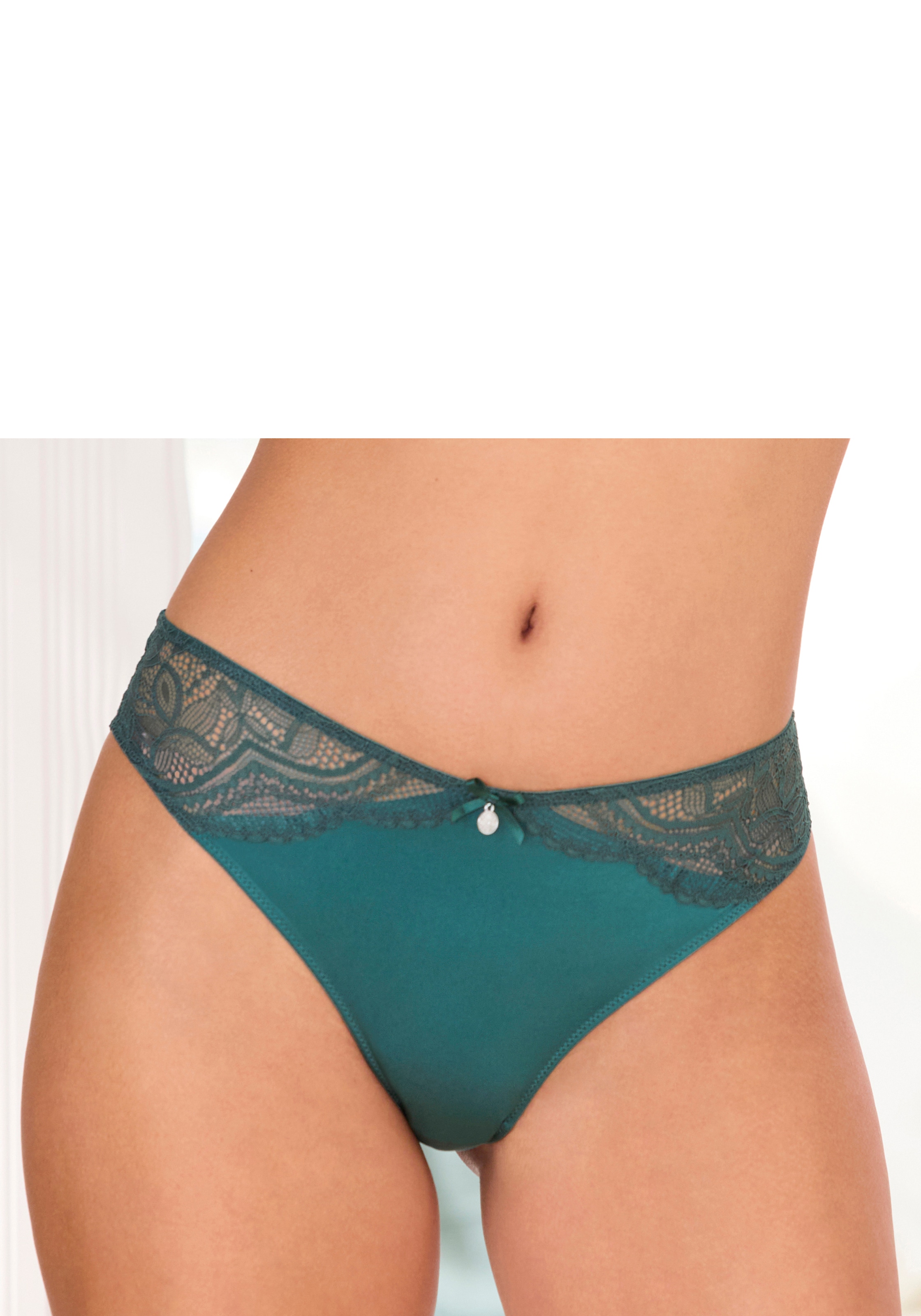 Nuance by Lascana Tanga "Vivianna" mit feinen Spitzen-Details