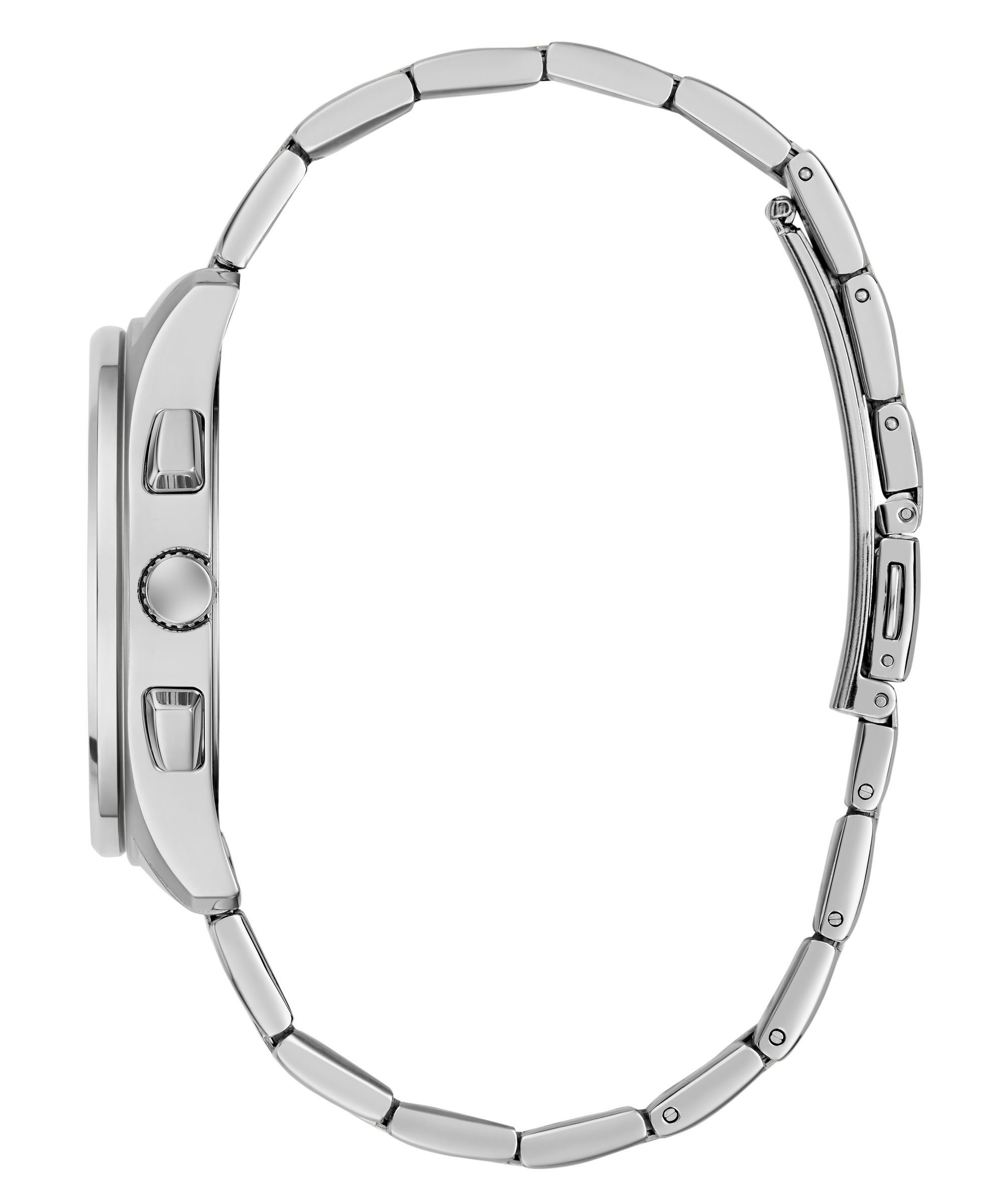 Guess Multifunktionsuhr »PALMER« Quarzuhr, Armbanduhr, Herrenuhr, Edelstahlarmband, analog, Wochentag