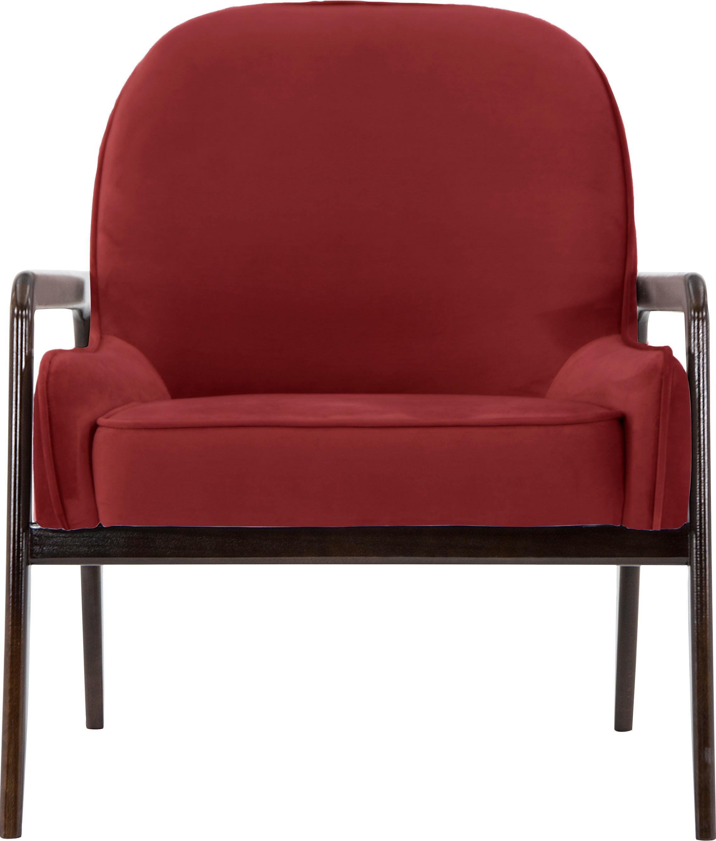 Home affaire Sessel "Braga" wahlweise mit Gestell aus Eiche in dunkel oder günstig online kaufen