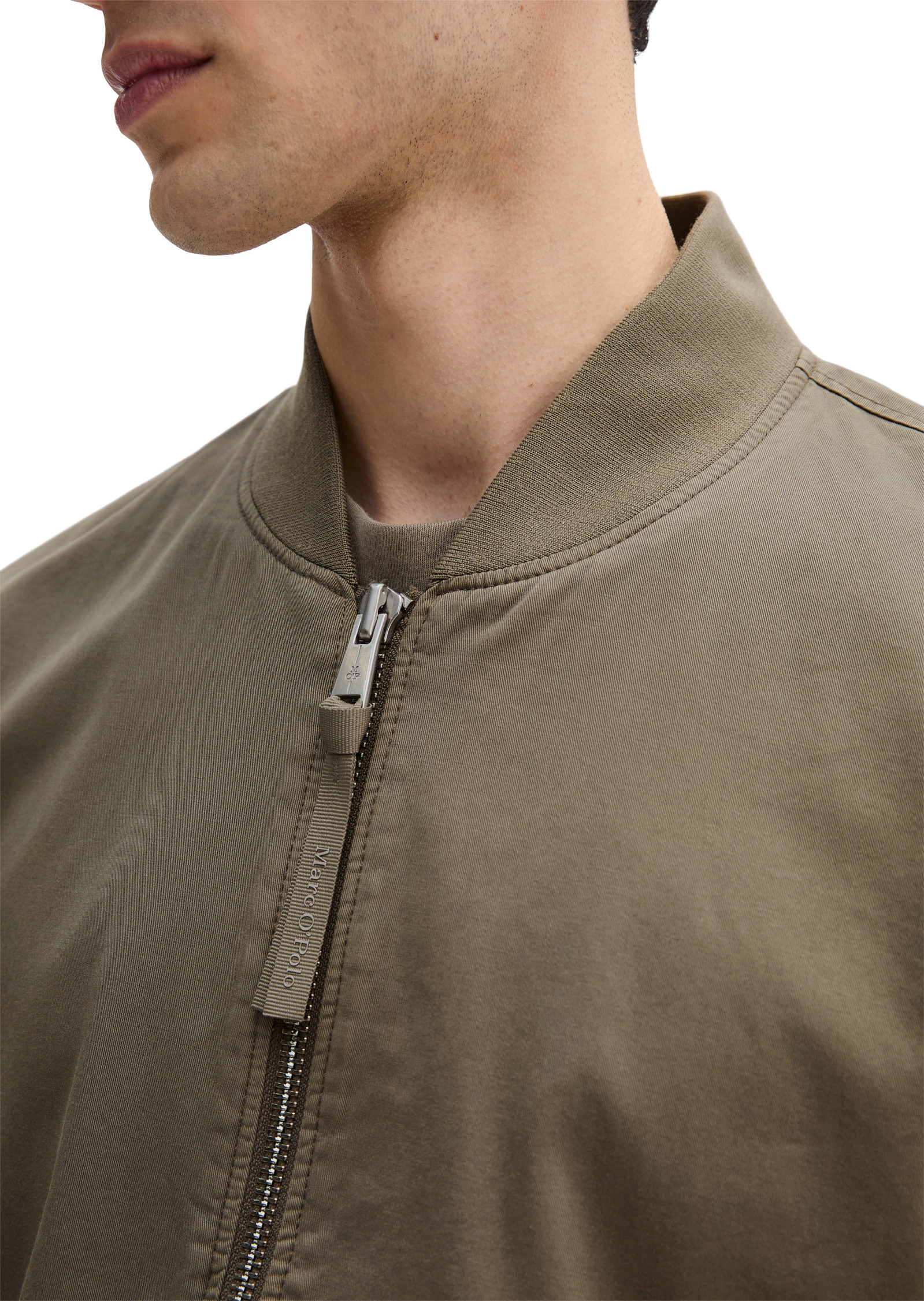 Marc O'Polo Outdoorjacke »aus Bio-Baumwoll-Twill« ohne Kapuze