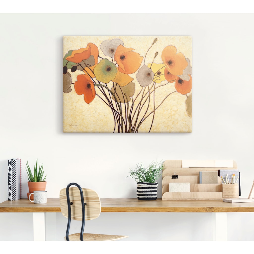 Artland Wandbild »Kürbismohn I«, Blumen, (1 St.), als Leinwandbild, Poster, Wandaufkleber in verschied. Größen