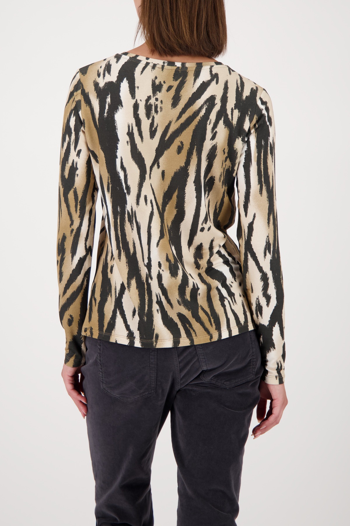 Monari Langarmshirt Regular fit mit Rundhalsausschnitt günstig online kaufen