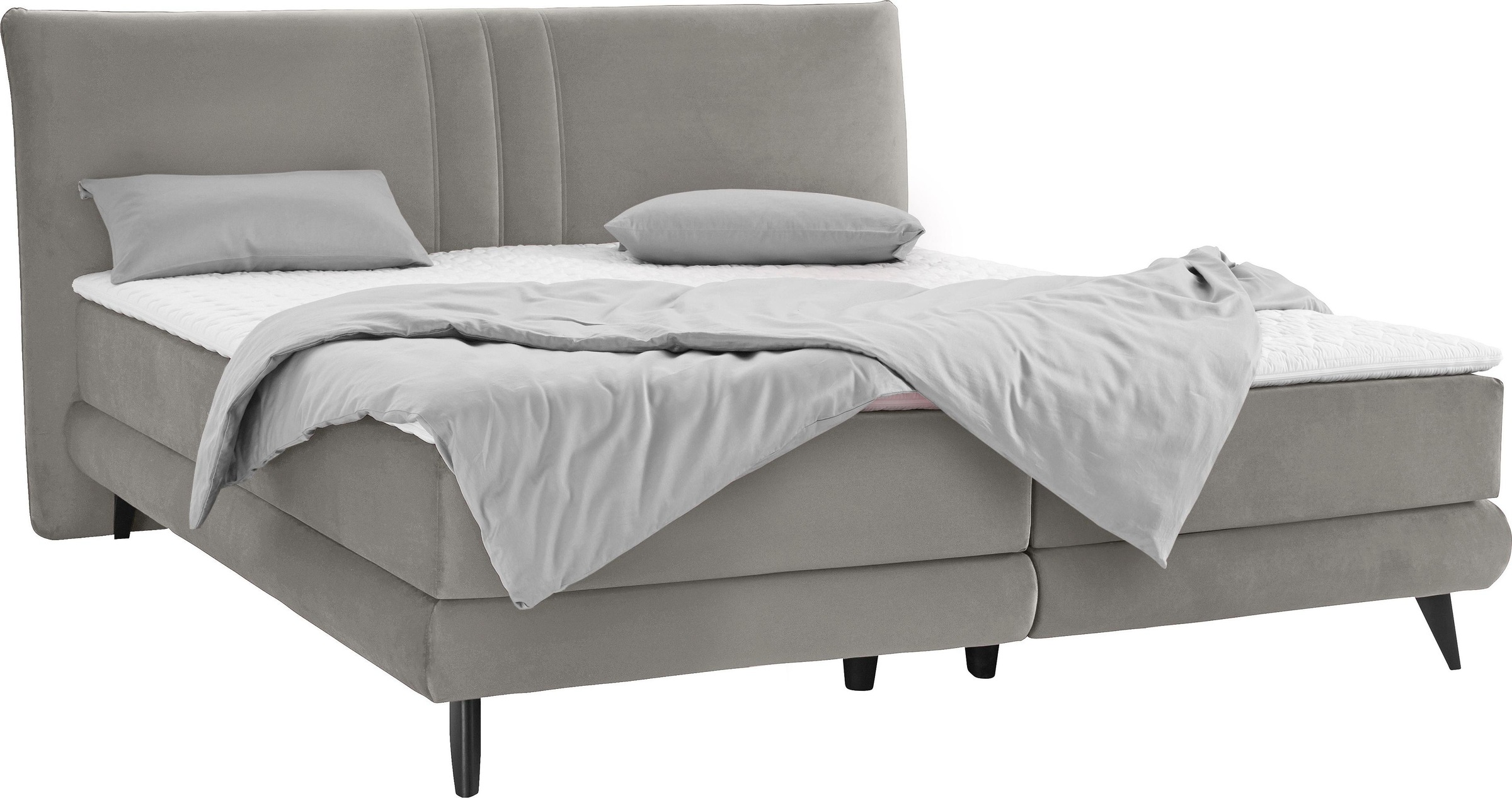Places of Style Boxspringbett »Skien«, incl. Kaltschaumtopper, 2 Härtegrade, 3 Ausführungen