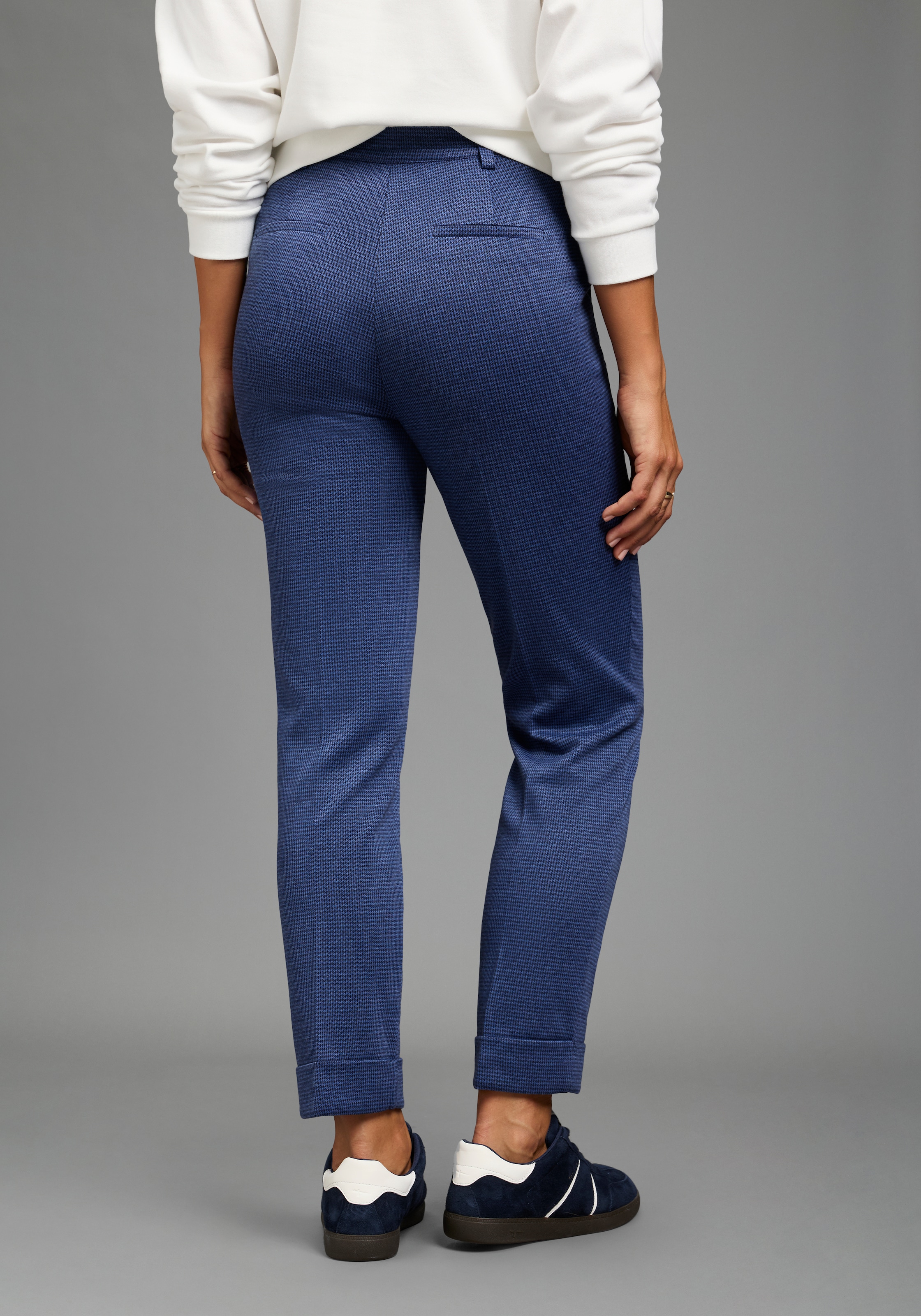 Laura Scott Stretch-Hose  gemusterte Optik, femininer Stil, elastisches Material
