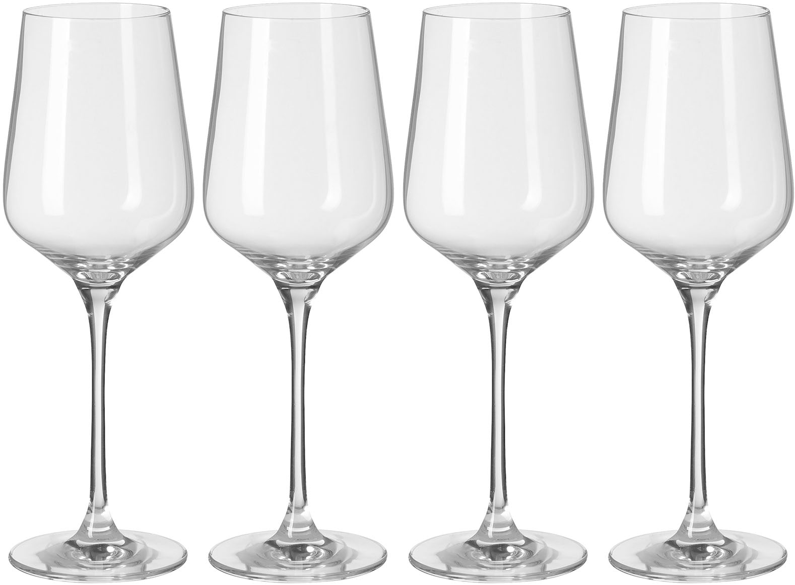 Weinglas »PREMIO«, (Set, 4 tlg.), Weißweinglas, 4er Set, transparent