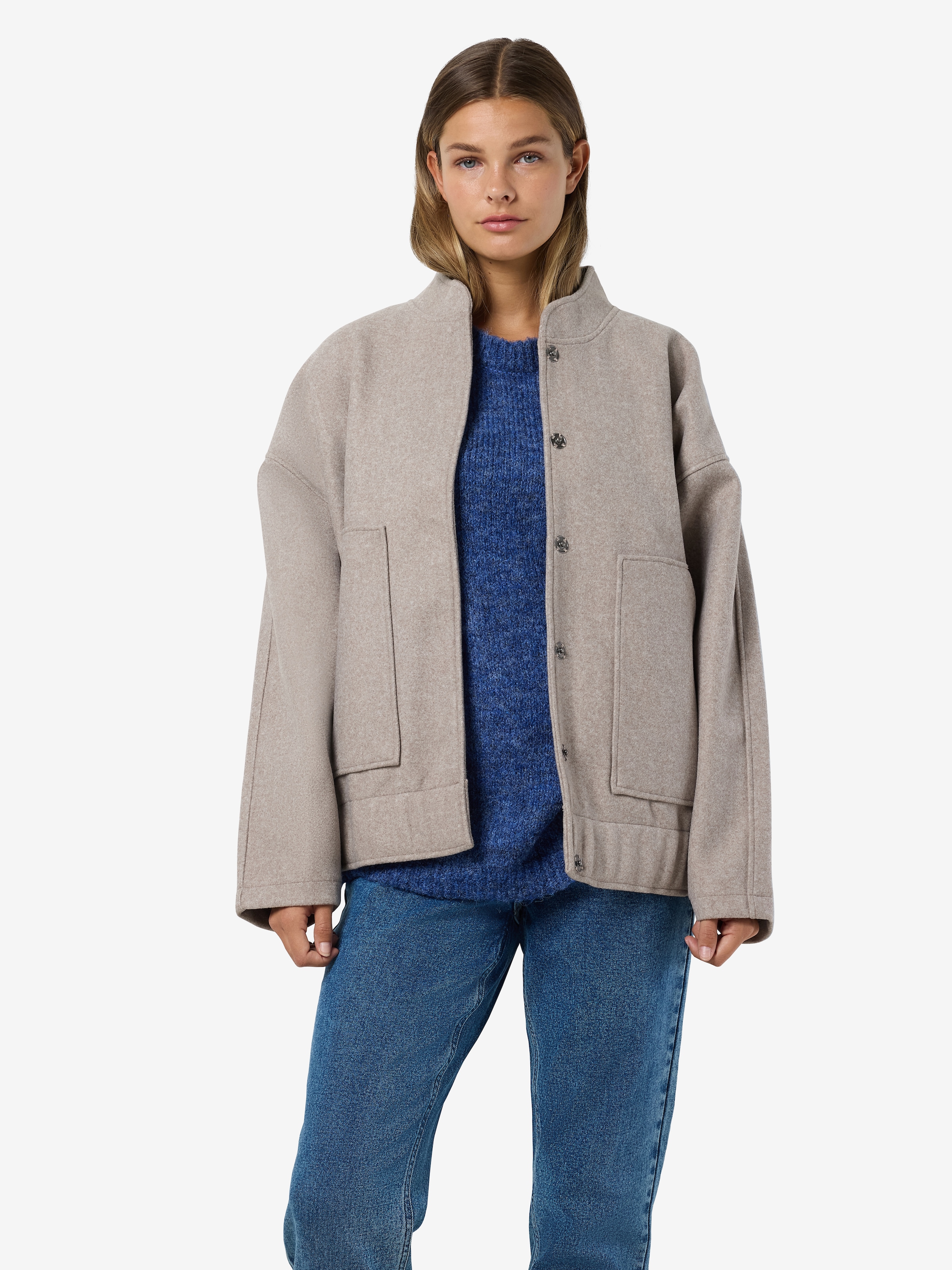 Noisy may Blusenjacke »NMHALSTON L/S BOMBER JACKET WVN NOOS«