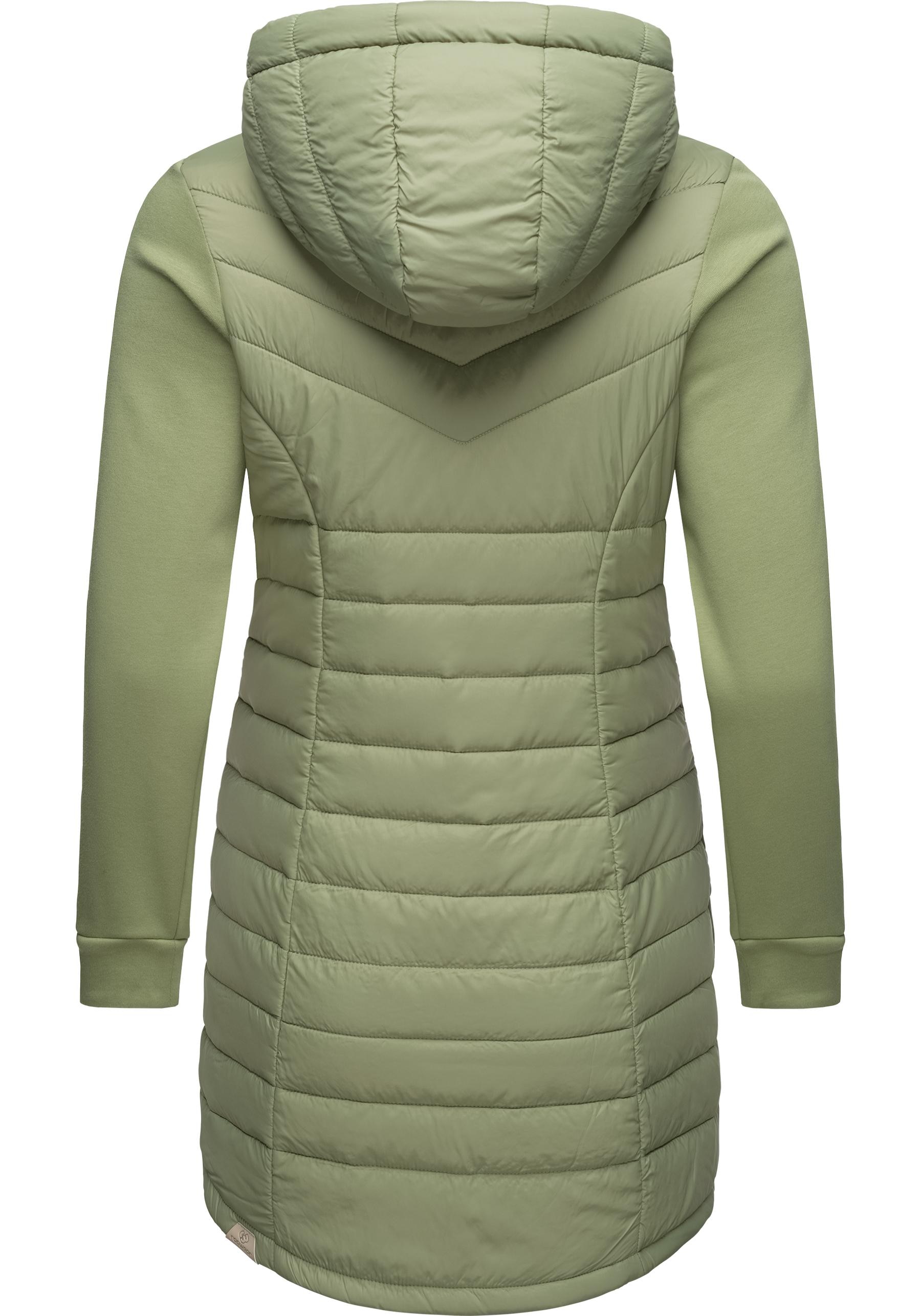 Ragwear Steppmantel »Lucinda Long II«, Mantel aus modernem Materialmix mit Kapuze