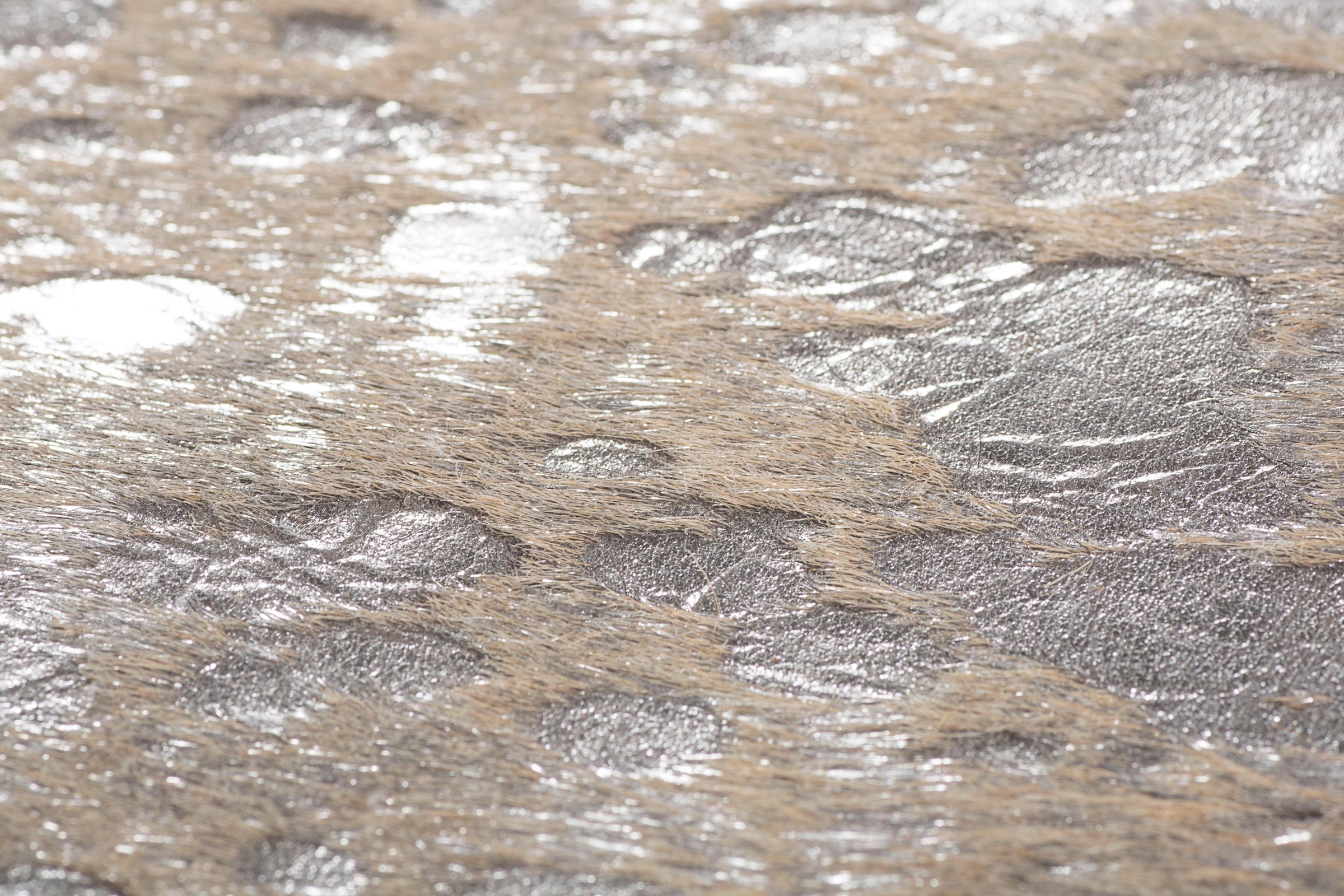 Thumbnail - LUXOR living Fellteppich "Rinderfell Deluxe" fellförmig 4 mm Höhe echtes Rinderfell, mit metallisch glänzenden Akzenten,...