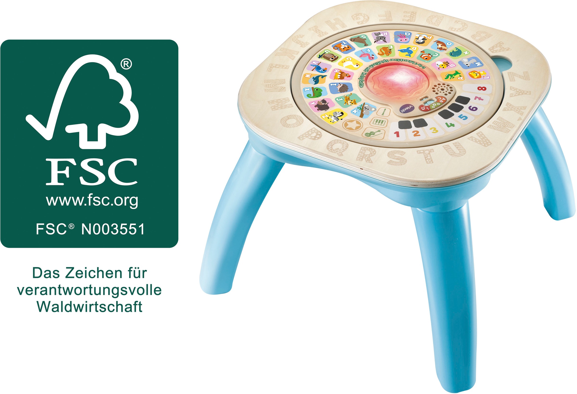 Vtech® Spieltisch »Vtech Baby, Interaktiver Spieltisch 2-in-1«, mit Sound; FSC® - schützt Wald - weltweit