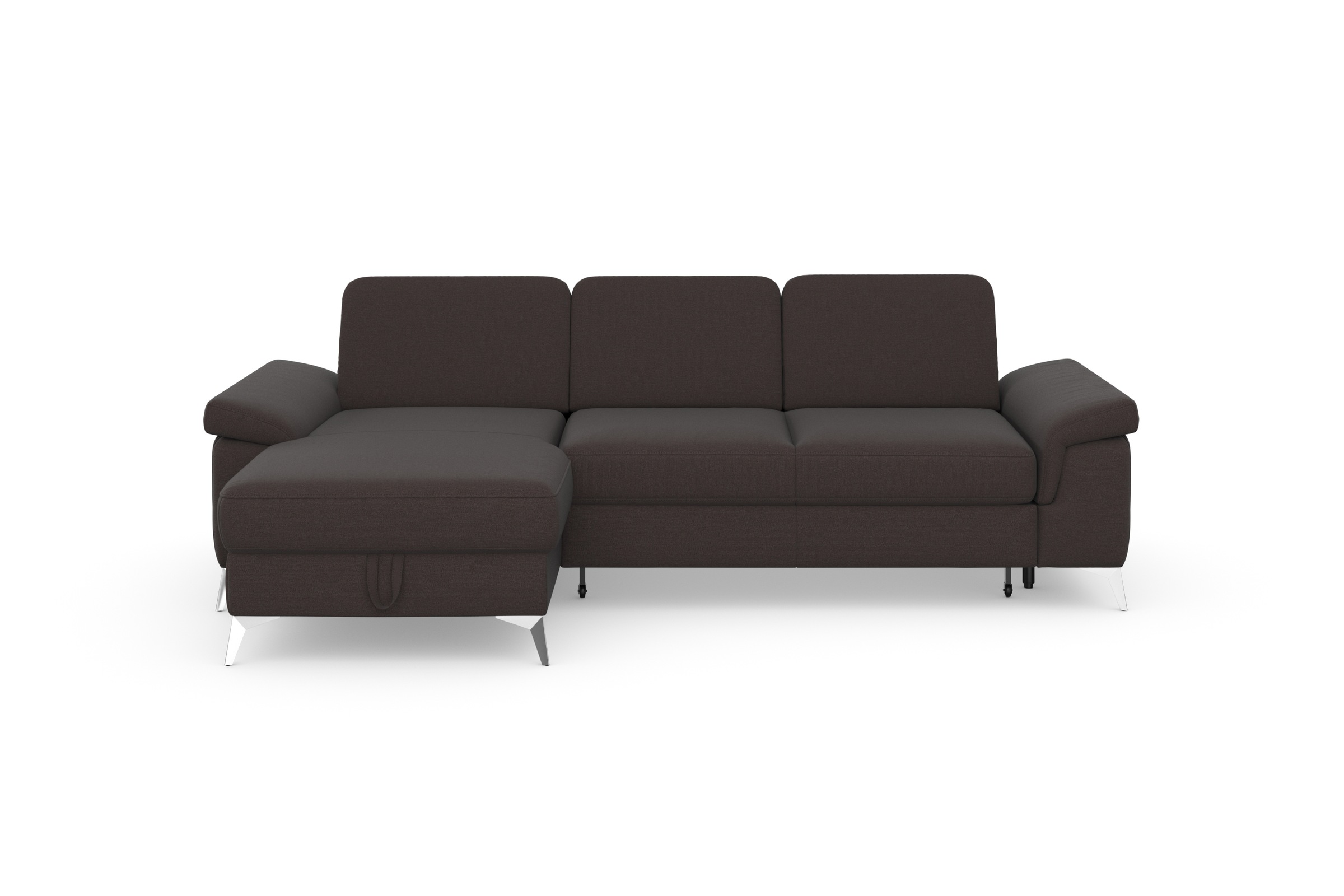 sit&more Ecksofa »Padua L-Form«, inklusive Sitztiefenverstellung, Armteilfunktion und Federkern