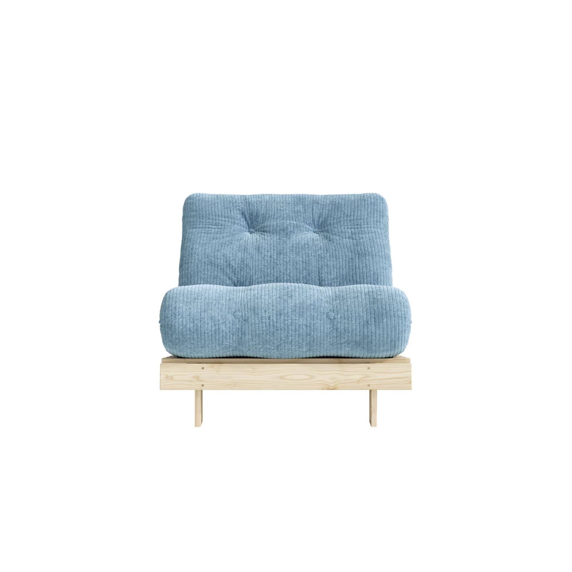 Karup Design Daybett "Roots Sofa Bed, Schlafsofa, Bettfunktion, FSC-Massivholz, B: 90 cm" Inkl. Futonmatratze. Made in Europe, minimalistisches Design