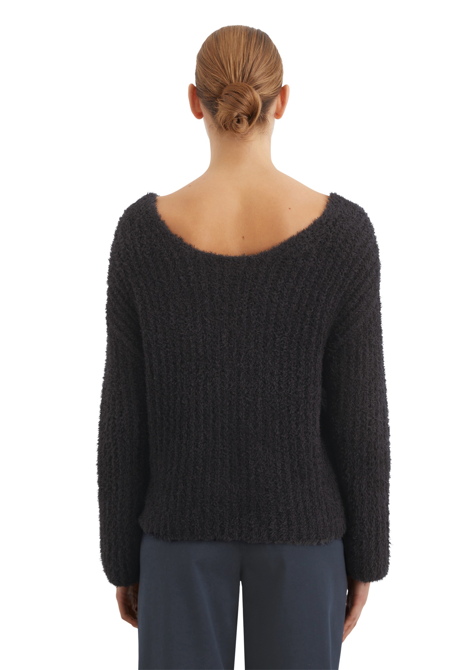 Marc O'Polo Strickpullover »aus gefranstem Bändchengarn«