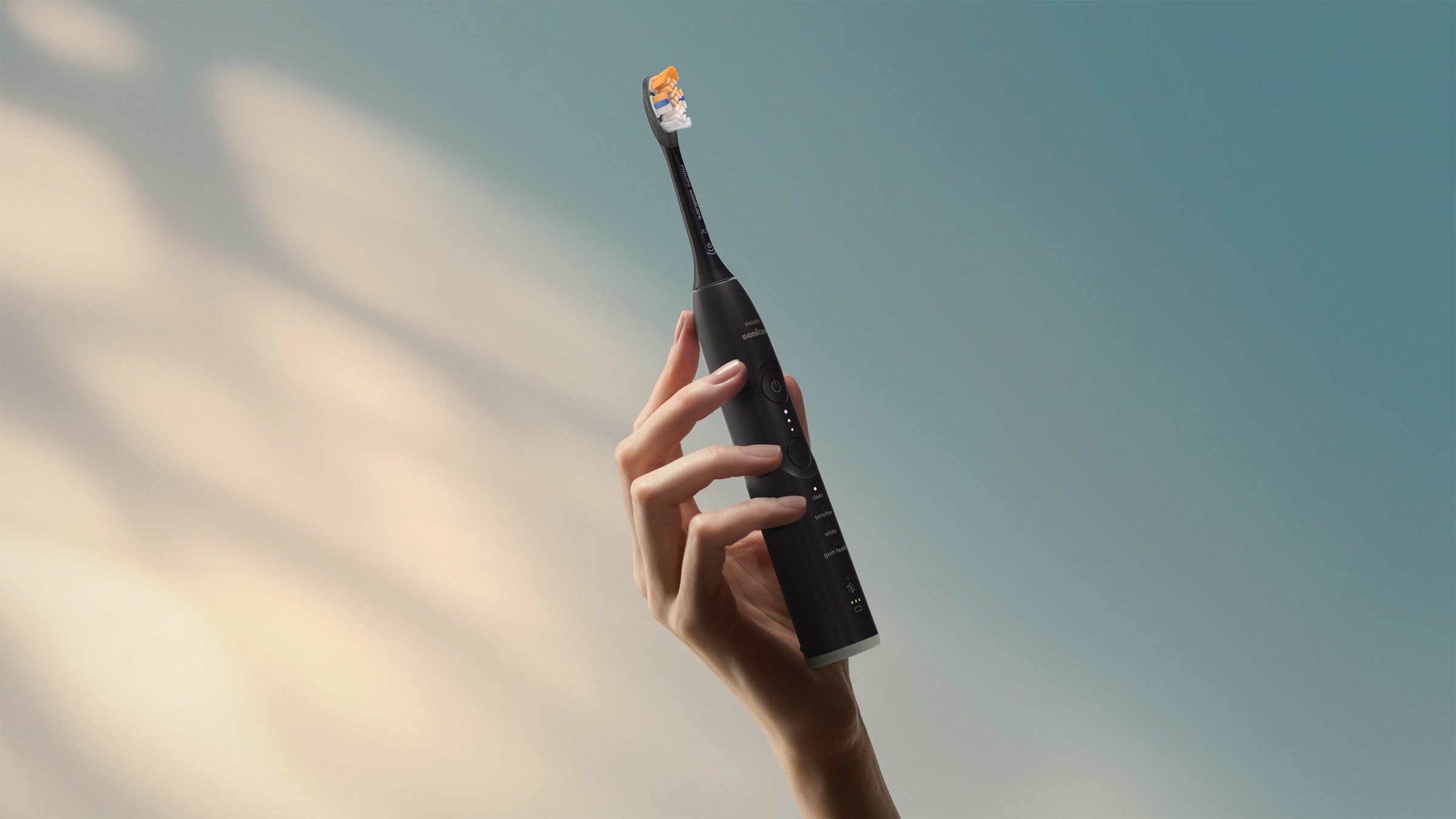 Philips Sonicare Elektrische Zahnbürste »Series 7500« 2 Stk. Aufsteckbürsten mit Drucksensor und 3 Intensitätsstufen, inkl. Reiseladeetui