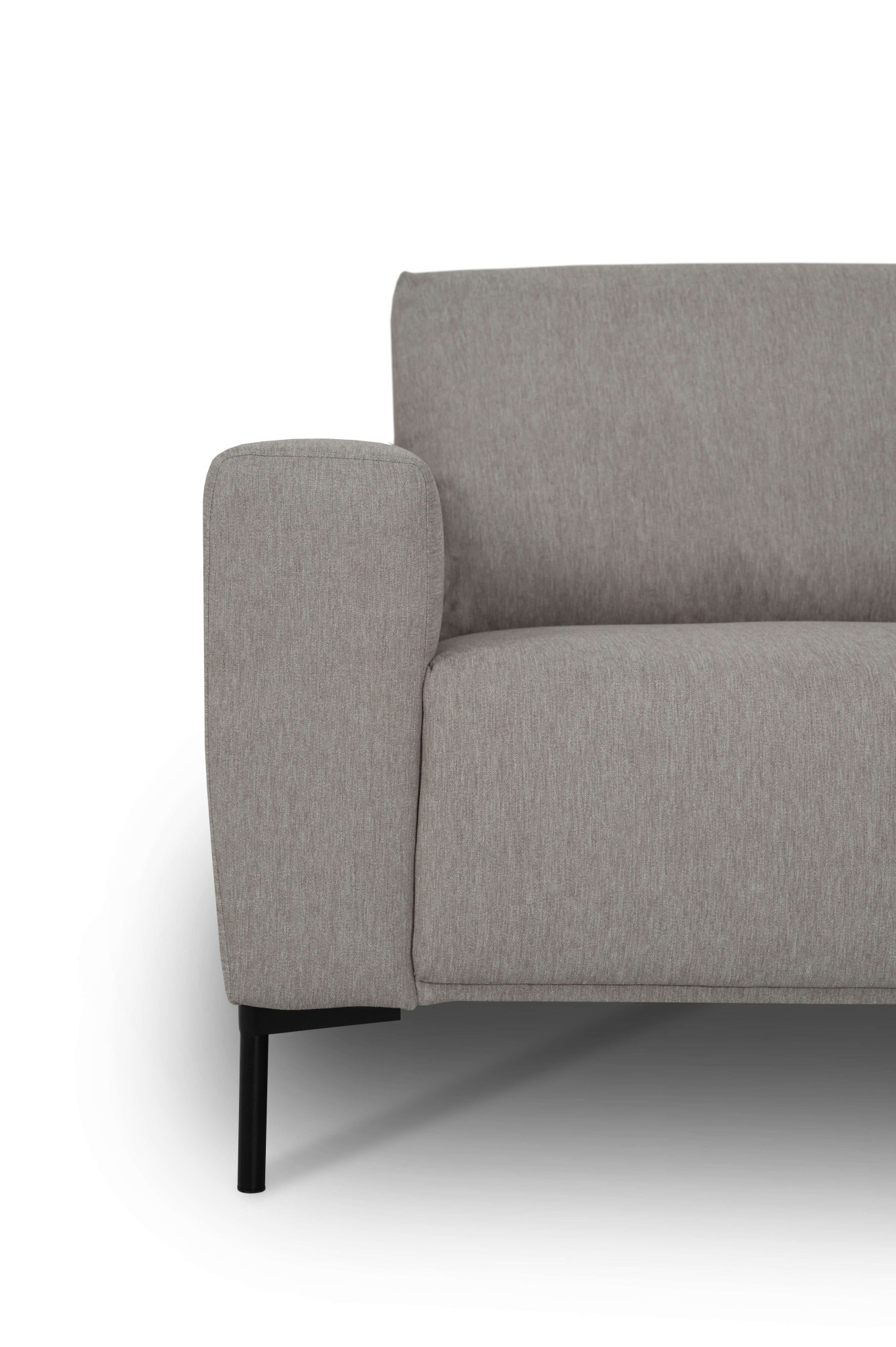 andas Ecksofa »Melby«, (2 St.), Breite 275 cm, in einem weichen Struktur Stoff, lose Rückenkissen