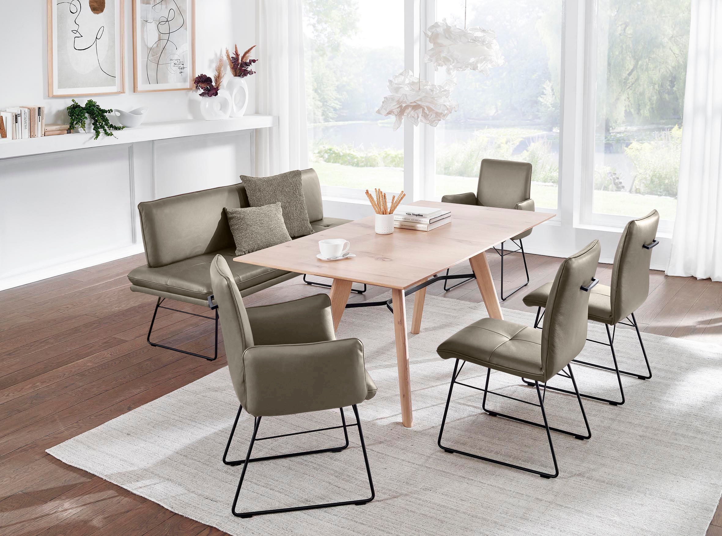 K+W Komfort & Wohnen Essgruppe "Giacomo IV" 6 Stk. tlg. Polsterbank in 2 Gr günstig online kaufen